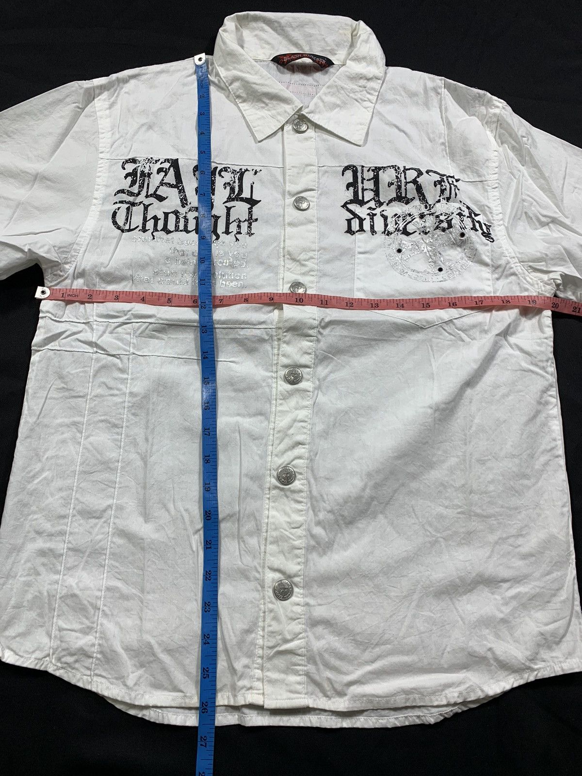 Hysteric Glamour Slash Number Japan Seditionaries Punk Gothic Shirt Size US L / EU 52-54 / 3 - 9 Thumbnail
