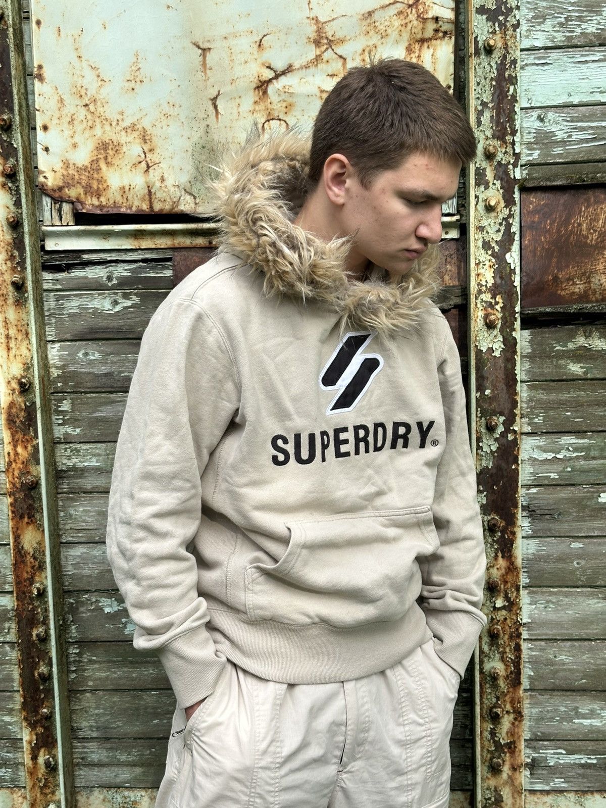 If Six Was Nine × Superdry Vintage Japanese Style Fur Superdry Hoodie Custom By Me Size US M / EU 48-50 / 2 - 10 Thumbnail