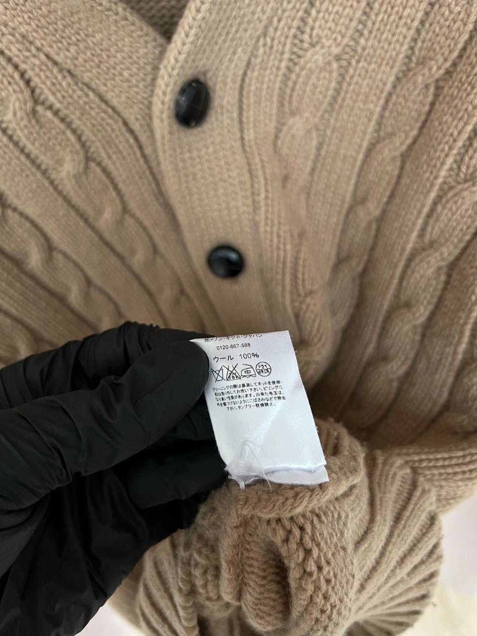 Maison Kitsune Maison Kitsune Cable Knit Wool Cardigan Size M Made in GB Size US M / EU 48-50 / 2 - 12 Thumbnail