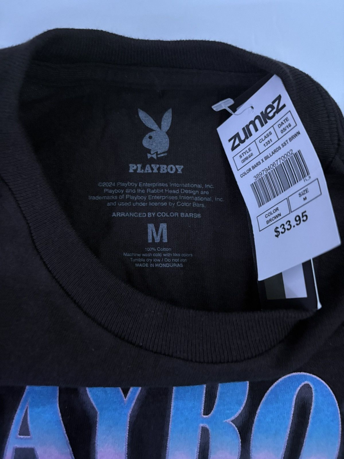Playboy Color Bars x Playboy Billards Brown T-Shirt Size US M / EU 48-50 / 2 - 2 Thumbnail