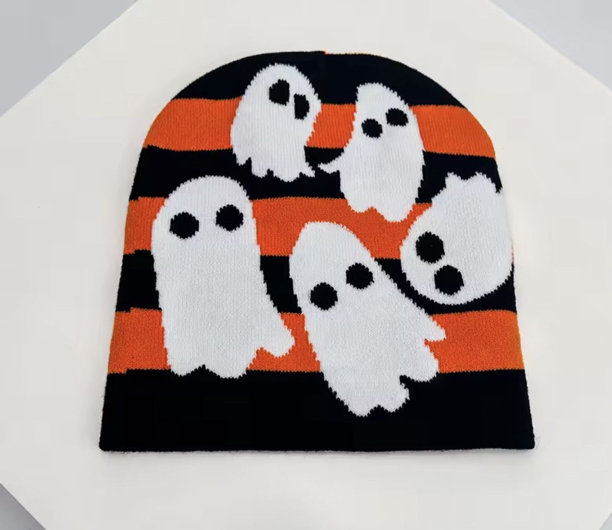 Japanese Brand Graphic Knit Beanie Hat Y2K Streetwear Size ONE SIZE - 2 Thumbnail