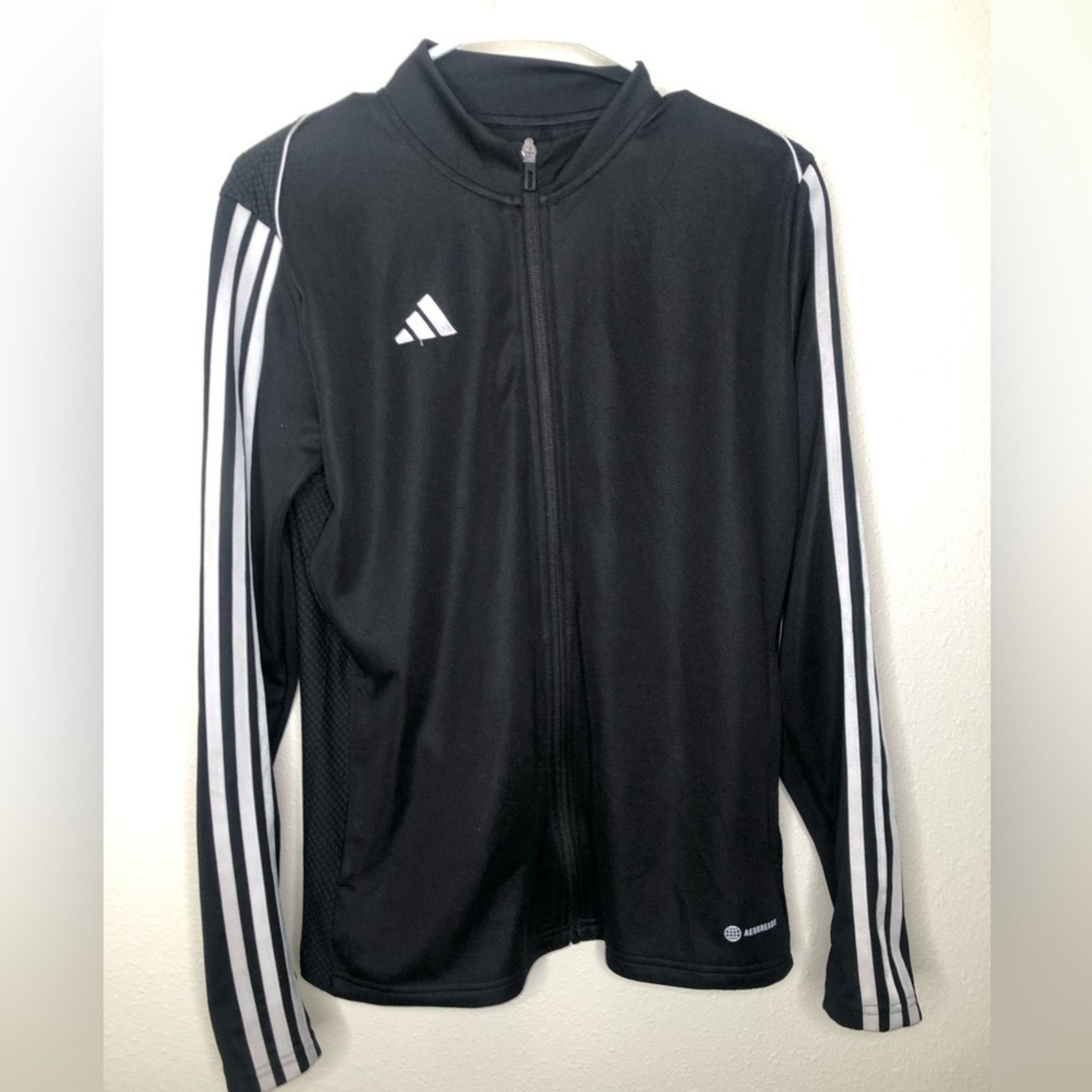 Adidas Adidas Black Aerospace Slim Fit Full-Zip Jacket— Large Size US L / EU 52-54 / 3 - 2 Thumbnail