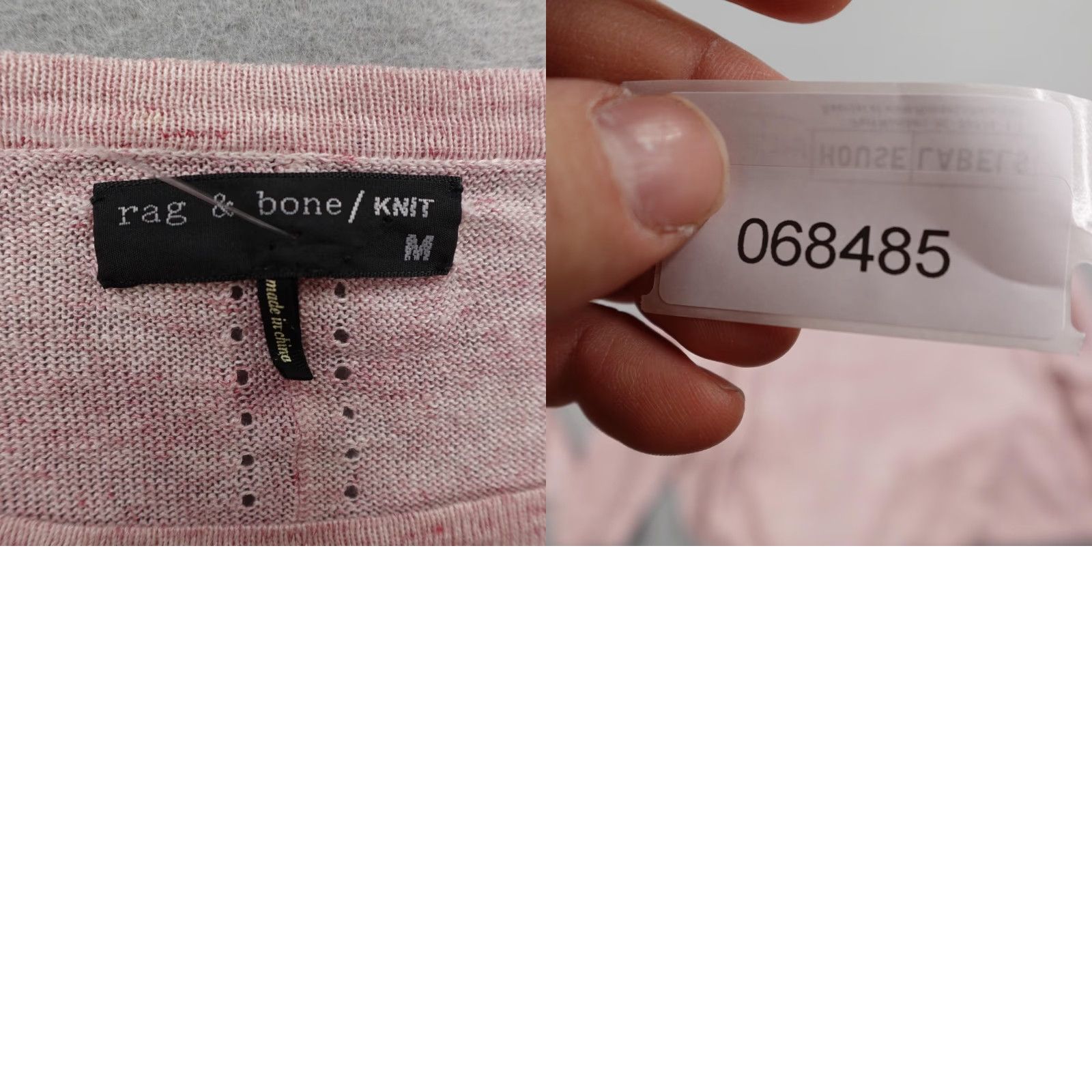 Rag & Bone rag & bone Sweater Womens Medium Pink Boat Neck Linen Lightweight Pullover Top Size M / US 6-8 / IT 42-44 - 8 Thumbnail