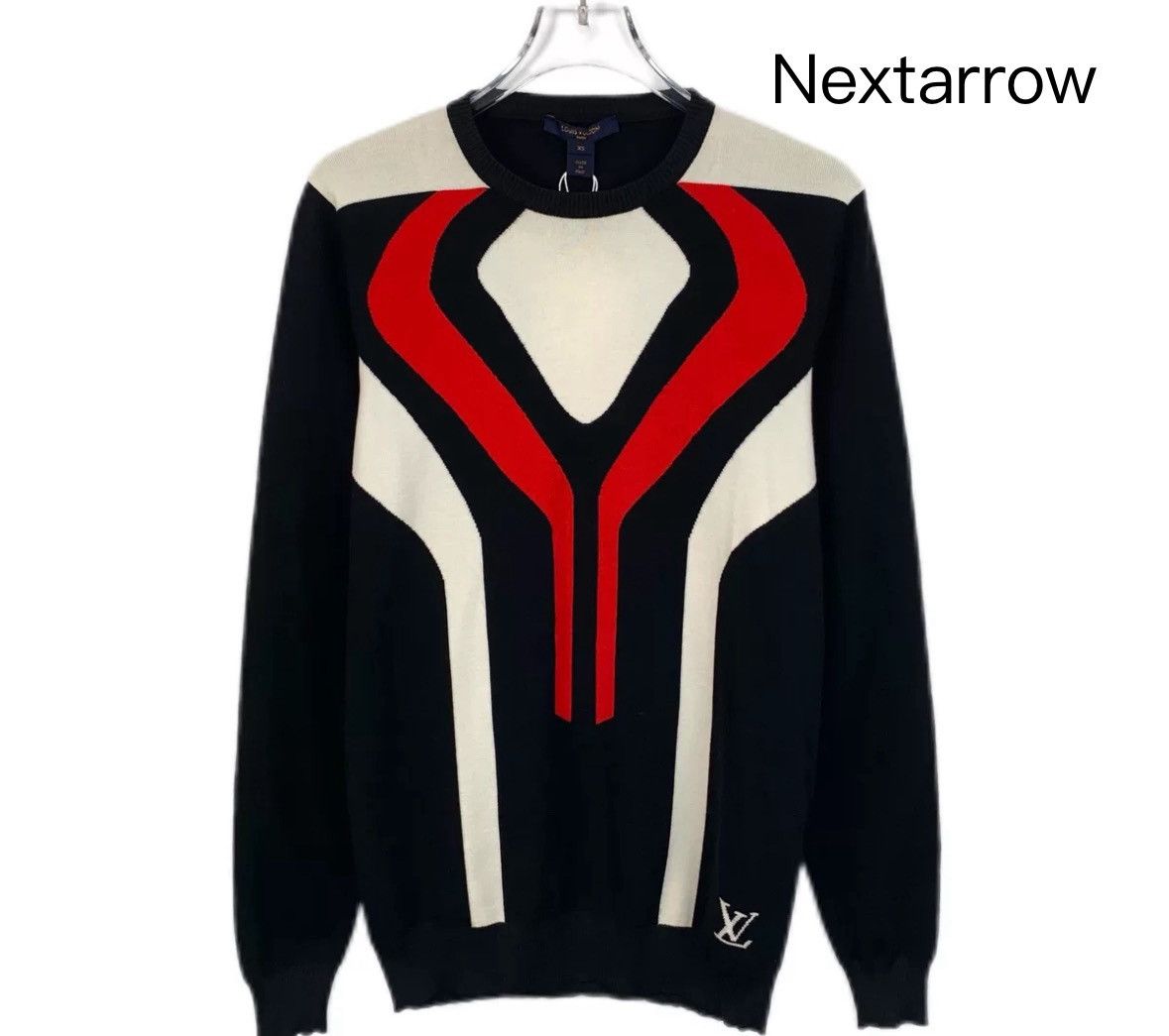 Louis Vuitton Louis Vuitton Lv Black Logo Letter Pattern Sweater Size US XS / EU 42 / 0 - 1 Thumbnail