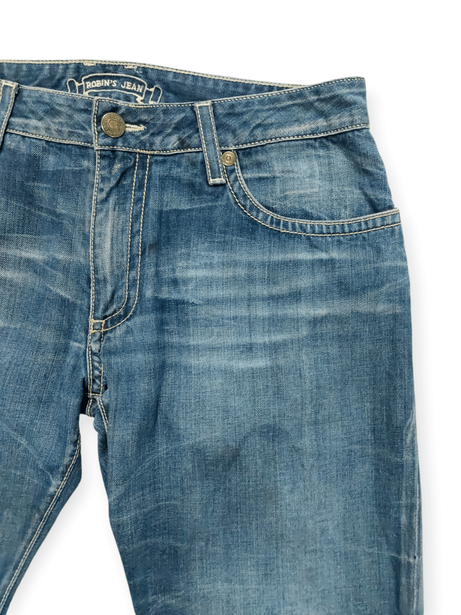 Robins Jeans Robins Jeans Flare Buckle Back Denim Size US 34 / EU 50 - 10 Thumbnail