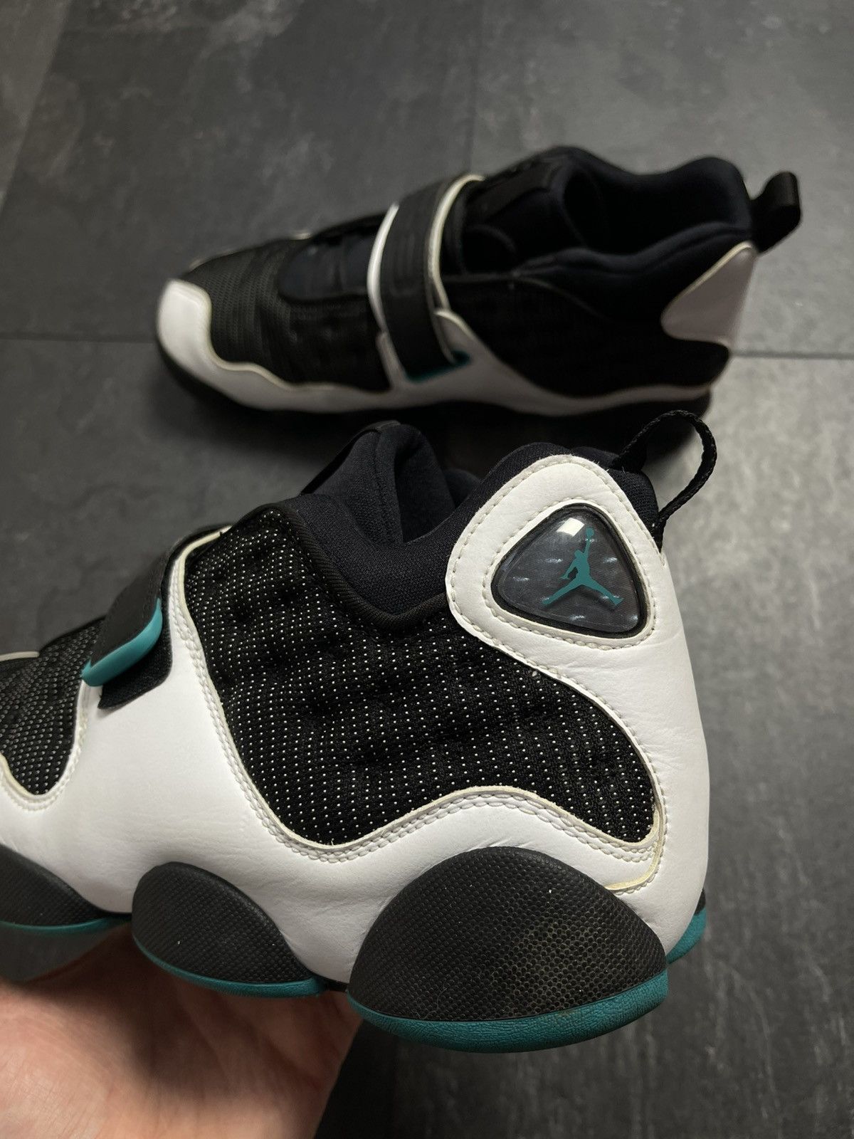 Streetwear Air Jordan Black Cat Retro Black Turbo Green White Size US 8.5 / EU 41-42 - 11 Thumbnail