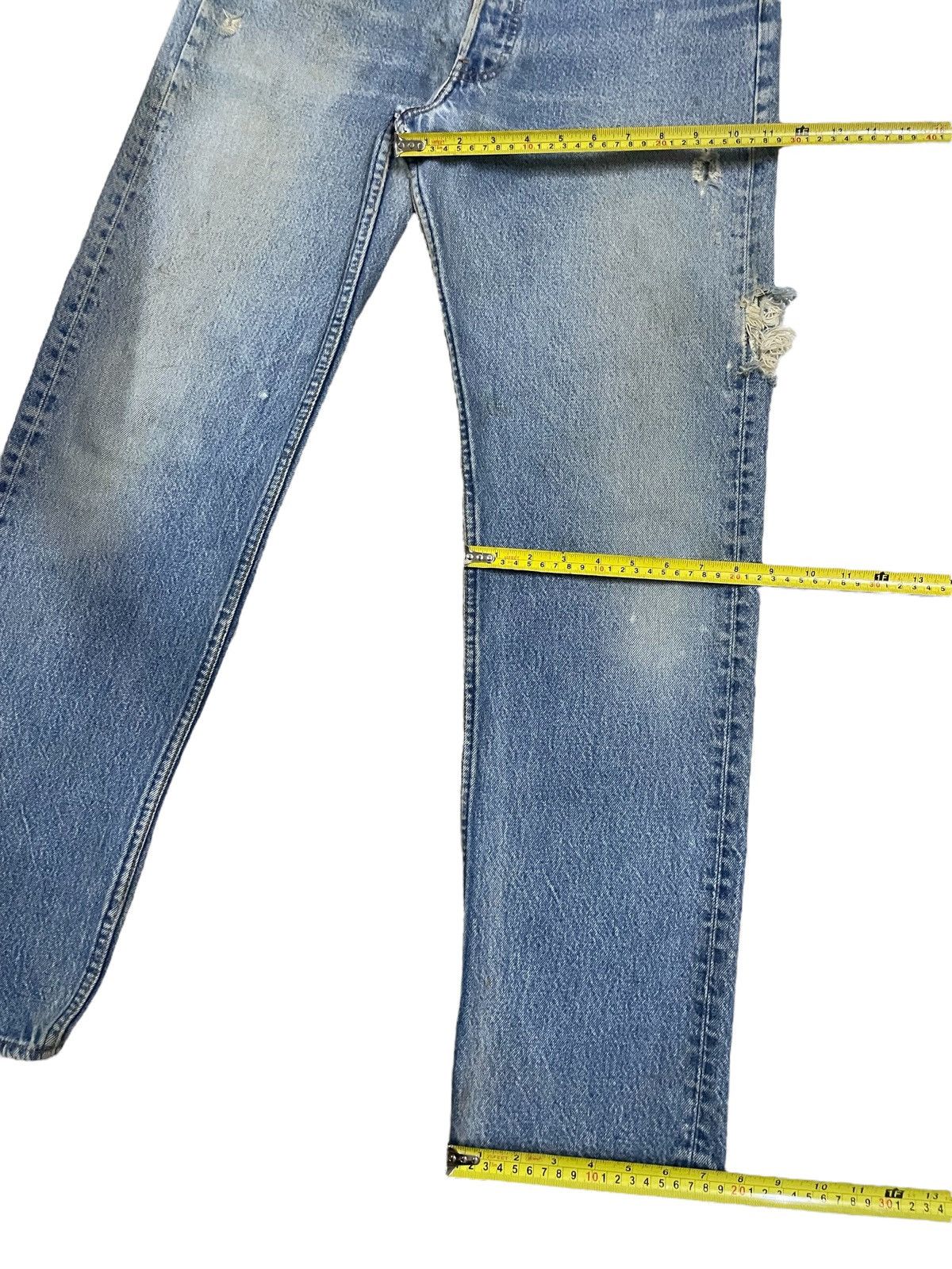 Levi's Vintage Clothing Vintage 80s Levi’s 501 Straight Cut Blue Wash Denim #546 Size US 31 - 21 Thumbnail