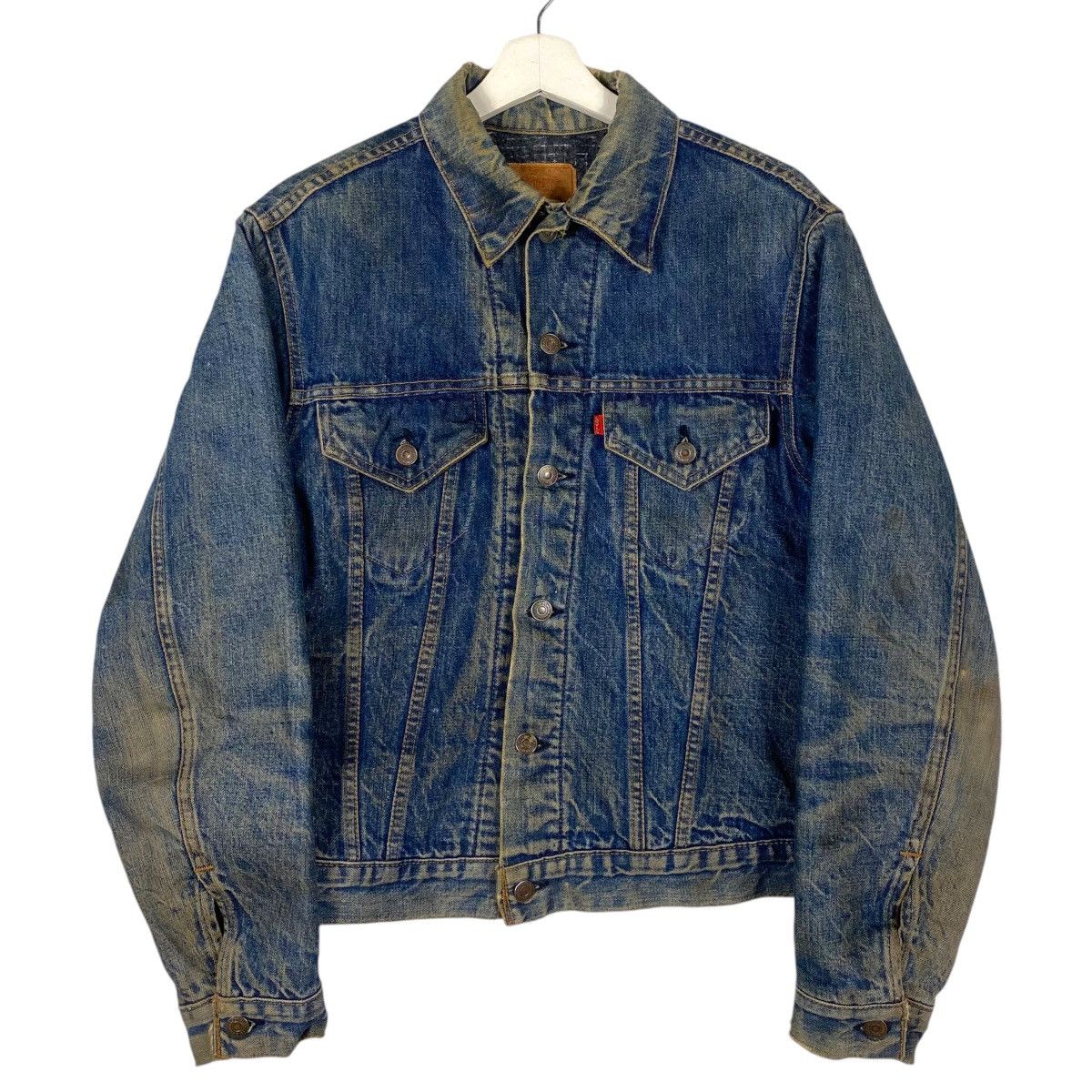 Levi's × Levi's Vintage Clothing × Vintage 💥 70s LEVIS BLANKET TRUCKER DENIM JACKET BUTTON #52 Size US L / EU 52-54 / 3 - 1 Thumbnail