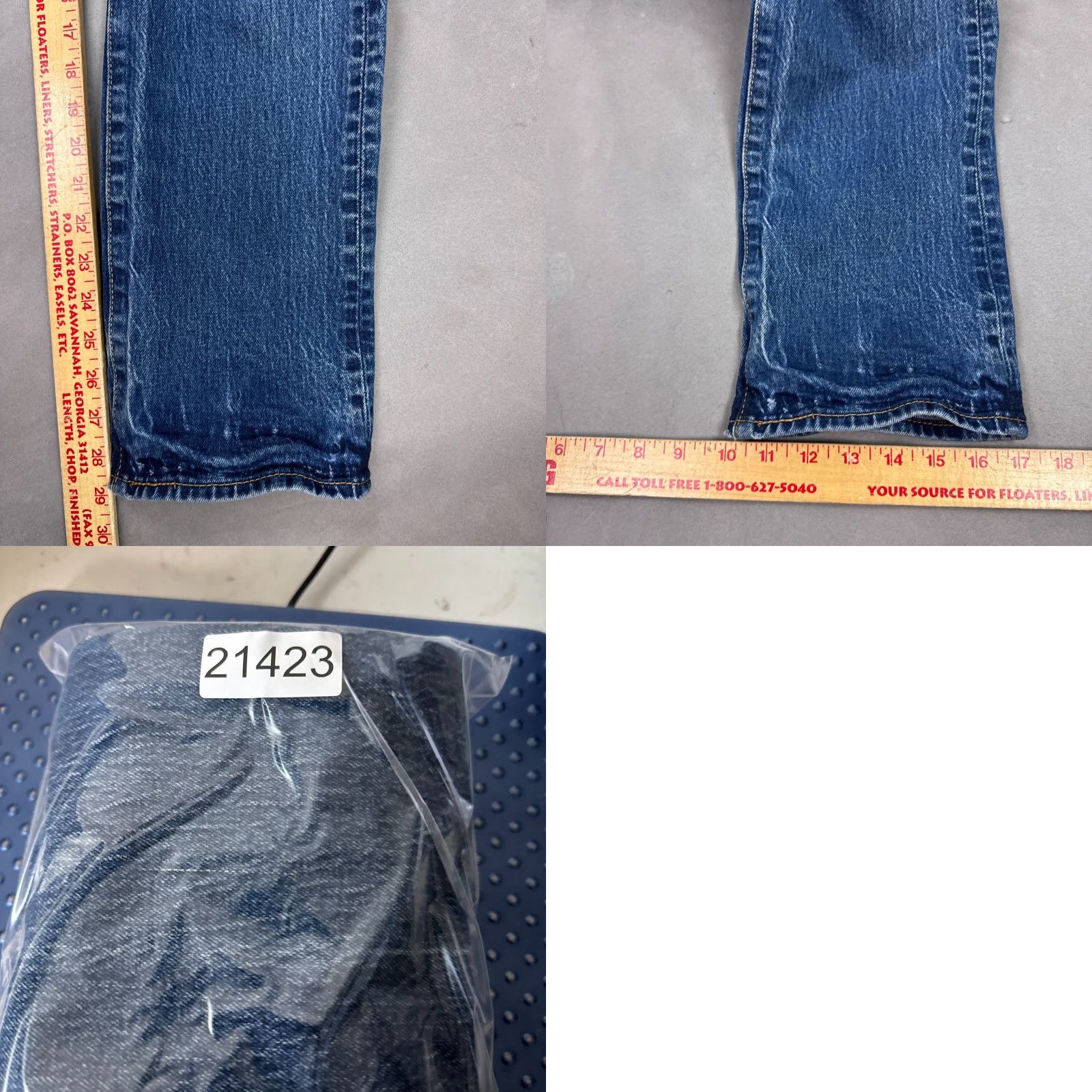 Levi's Levi's 501 Jeans Mens 33x30 Blue Pants Button Fly Work Denim Straight Regular Size US 33 - 11 Thumbnail