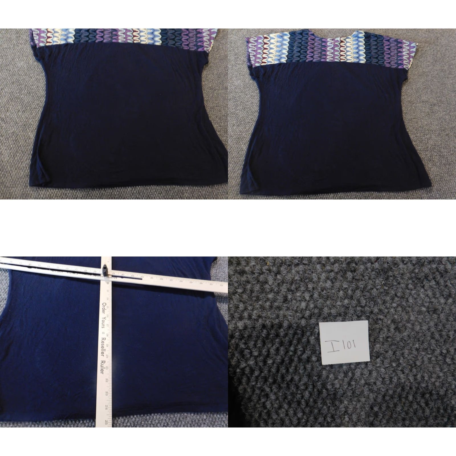 Vintage Christopher & Banks Womens Blouse XL Blue Pullover Casual Size XL / US 12-14 / IT 48-50 - 8 Thumbnail
