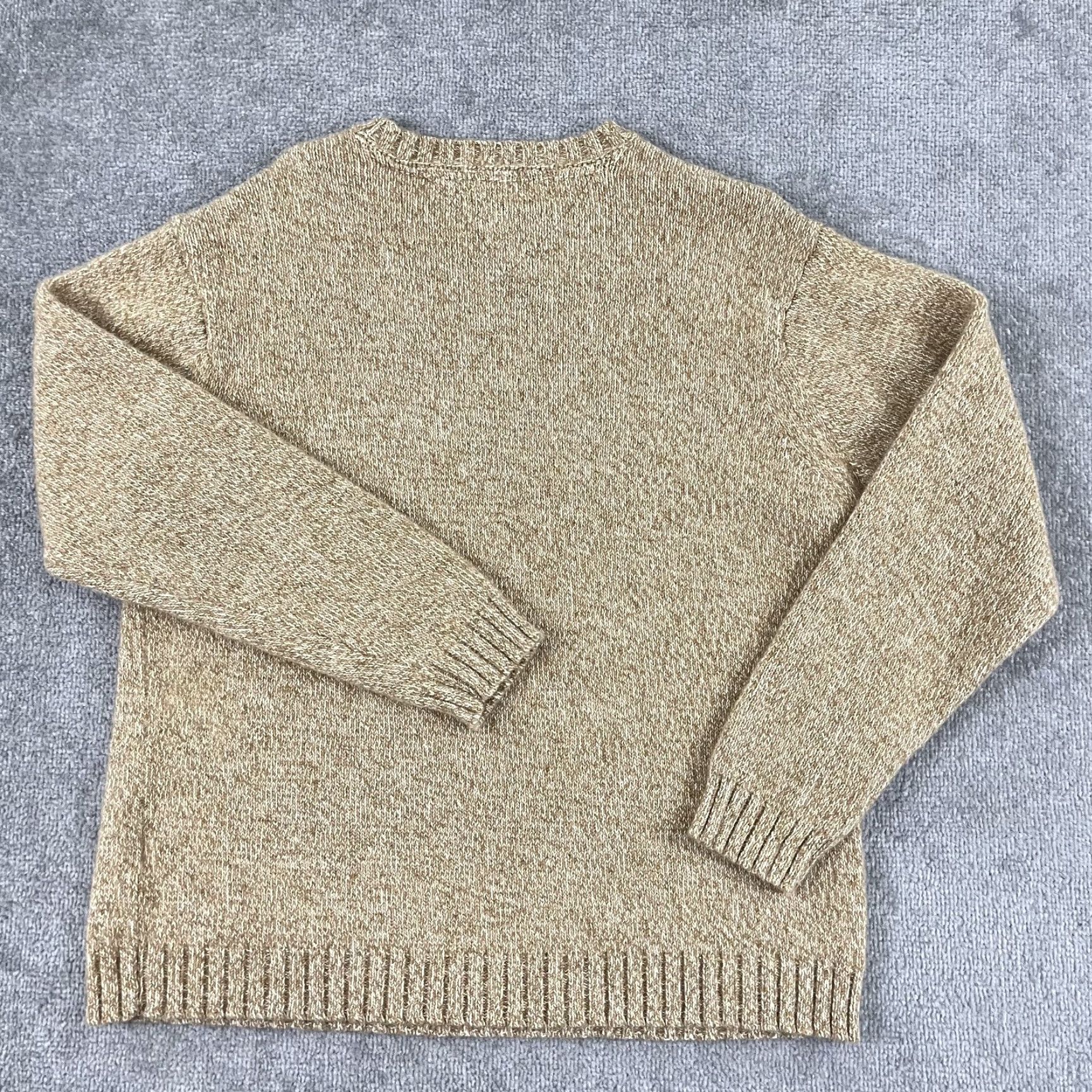 Tommy Hilfiger TOMMY HILFIGER Sweater Mens XL Brown Knit Wool Blend Logo Crewneck Pullover Size US XL / EU 56 / 4 - 7 Thumbnail