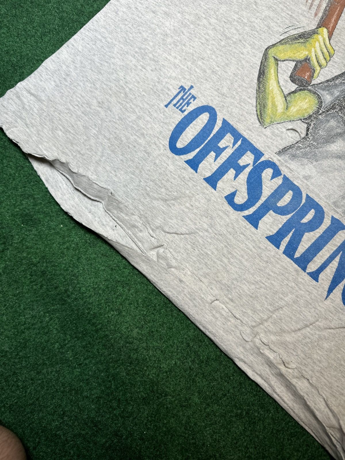 Anvil × Band Tees × Vintage Vtg 90s The Offspring Hammer RARE Cutoff Distressed T Shirt Size US XL / EU 56 / 4 - 9 Thumbnail
