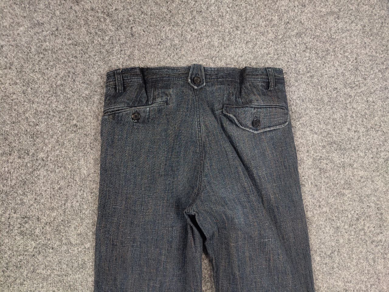 HANSEN Garments Hansen Garments Linen Blend Casual Navy Trouser Pants Size US 30 / EU 46 - 10 Thumbnail
