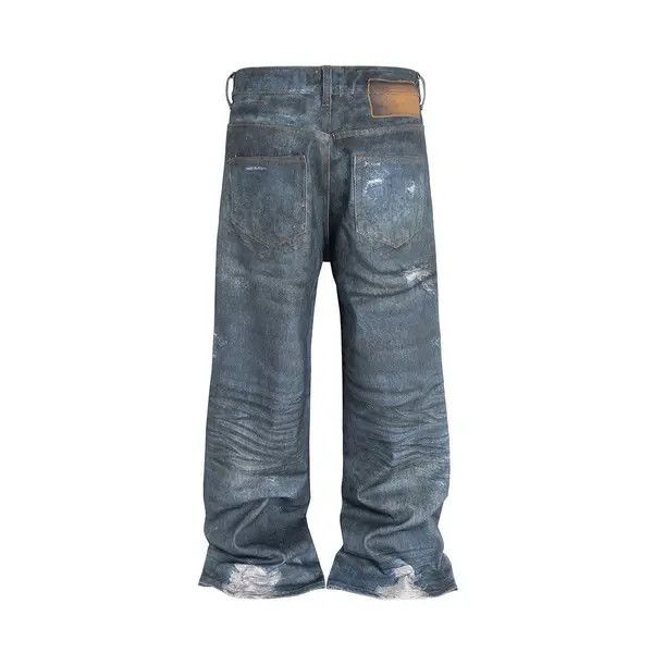 Jean Mashima x Ayami Distressed Dirty Blue Ripped Jeans Size US 32 / EU 48 - 5 Thumbnail
