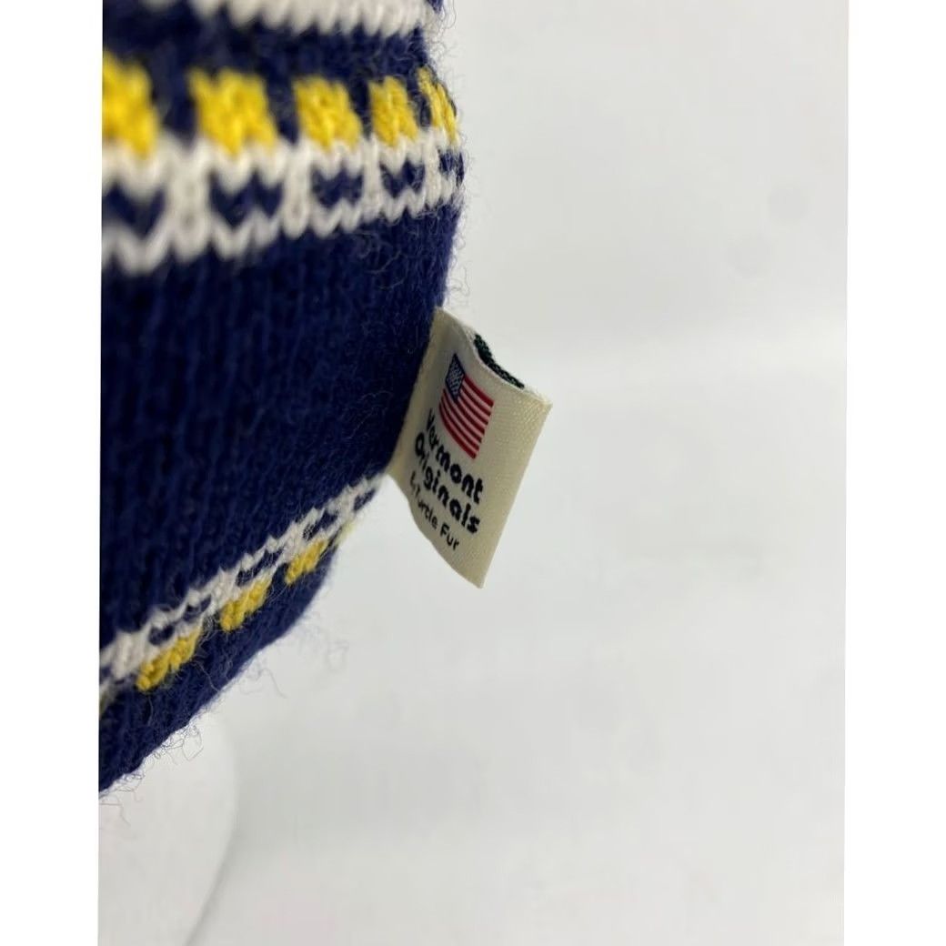 Vintage Vermont Beanie Navy Wool Fleece Toboggan Hat Unisex One Size New With Tags Mens Womens Size US M / EU 48-50 / 2 - 7 Thumbnail