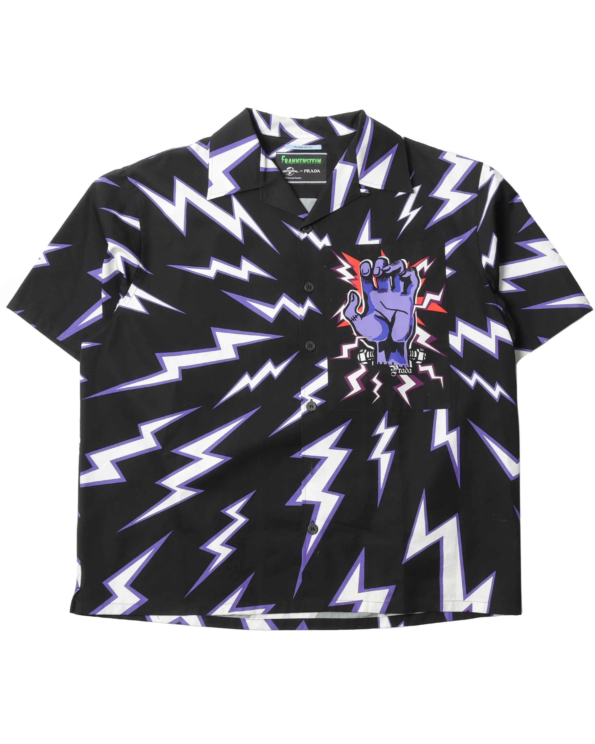 Prada Prada Frankenstein Rose Button Up Bowling Shirt | Grailed