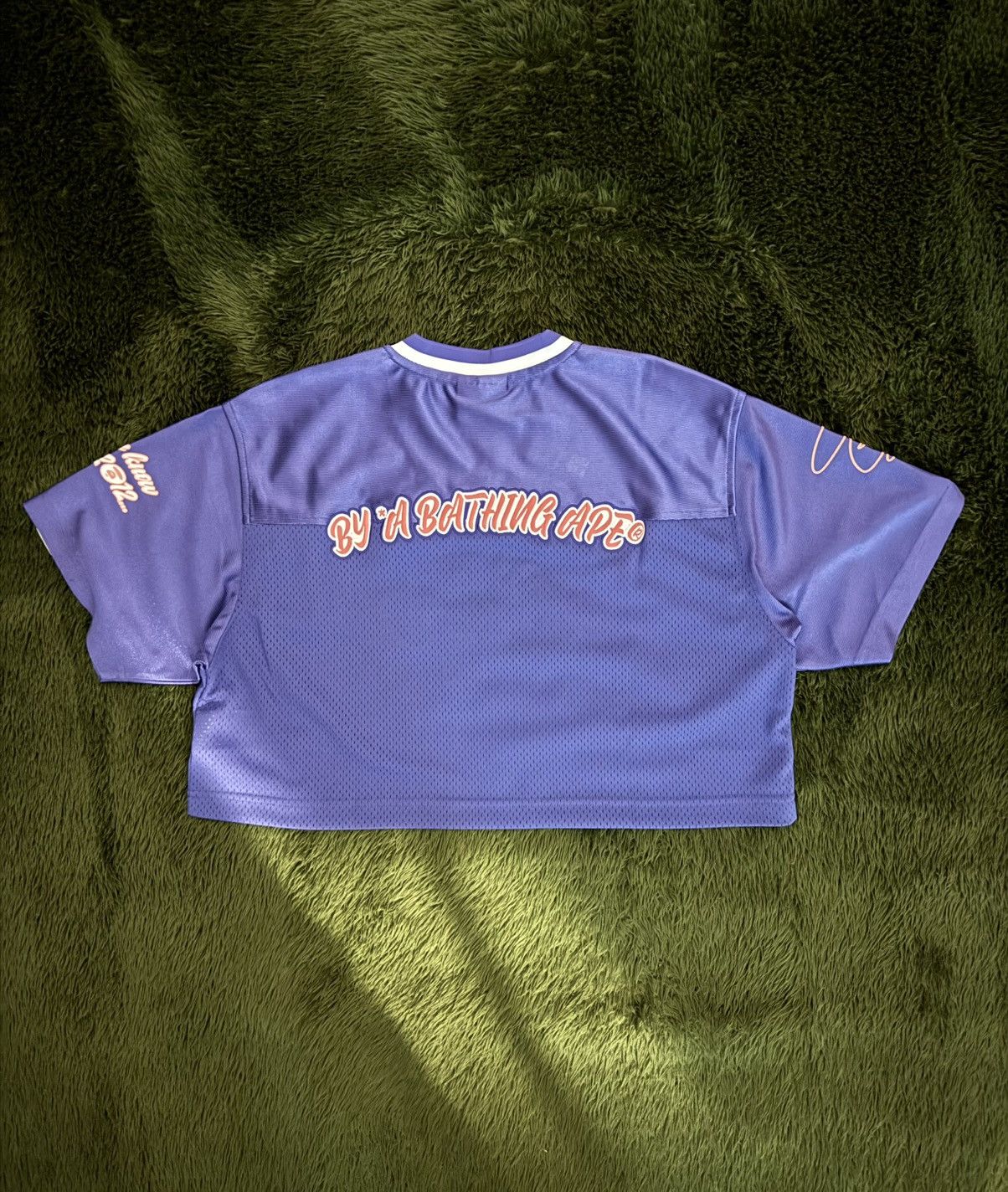 Aape AAPE by BAPE Appliqué Cropped Football Jersey – Purple Size XS / US 0-2 / IT 36-38 - 7 Thumbnail