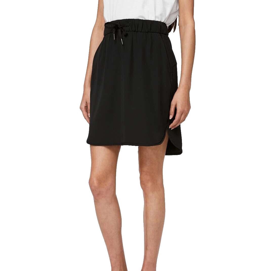 Designer Lululemon Women's US8 Black On the Fly Athletic Skirt Mini Size 30" / US 8 / IT 44 - 2 Thumbnail