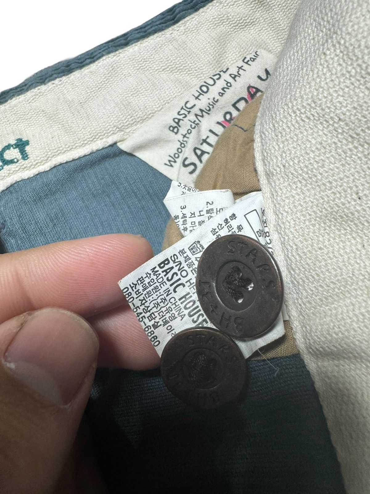 Vintage VINTAGE HENDRIX BASIC HOUSE WOODSTOCK CORDUROY PANTS Size US 34 / EU 50 - 7 Thumbnail