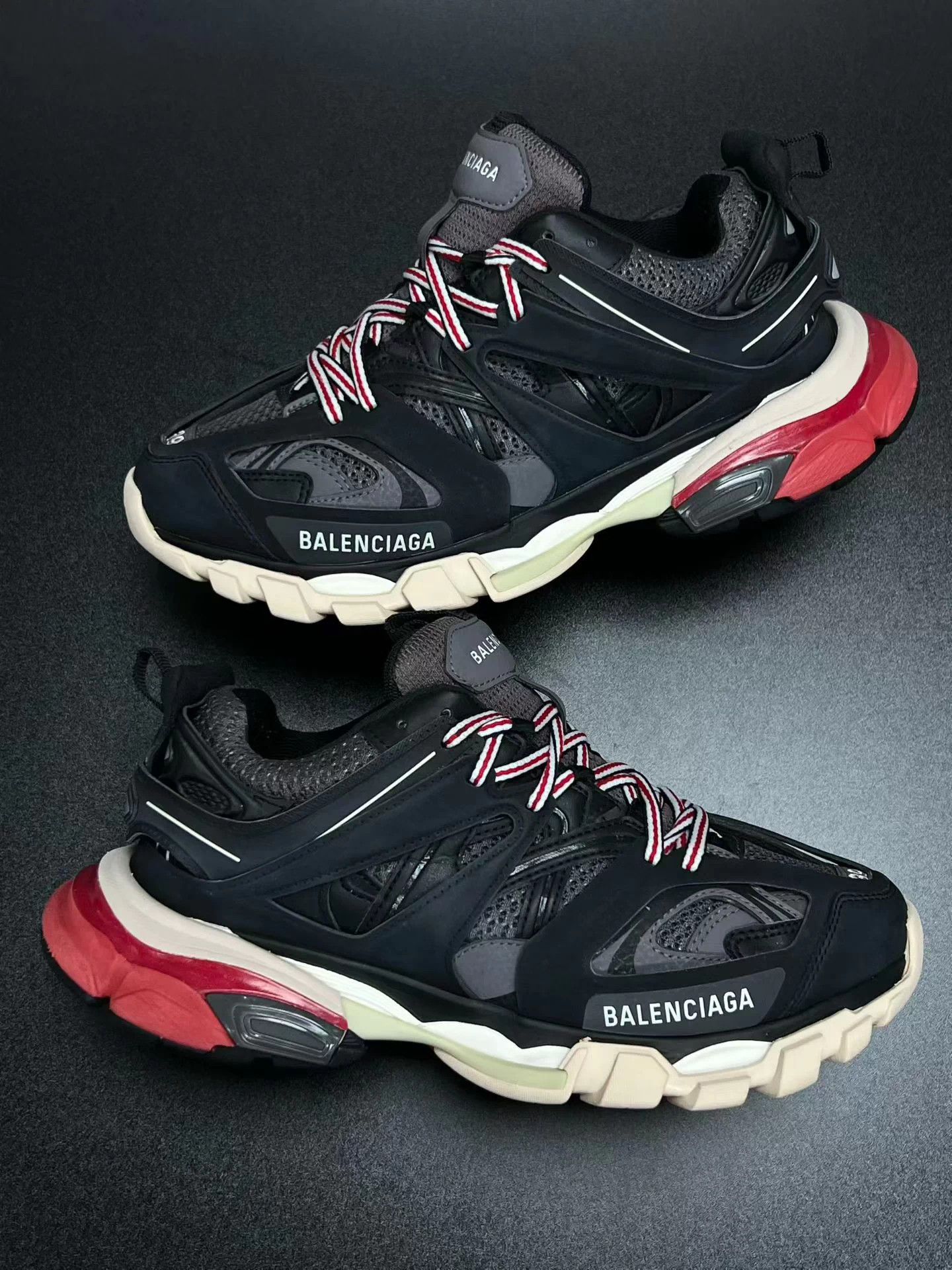 Balenciaga Balenciaga Track Black Red 39 Size US 8 / IT 38 - 5 Thumbnail