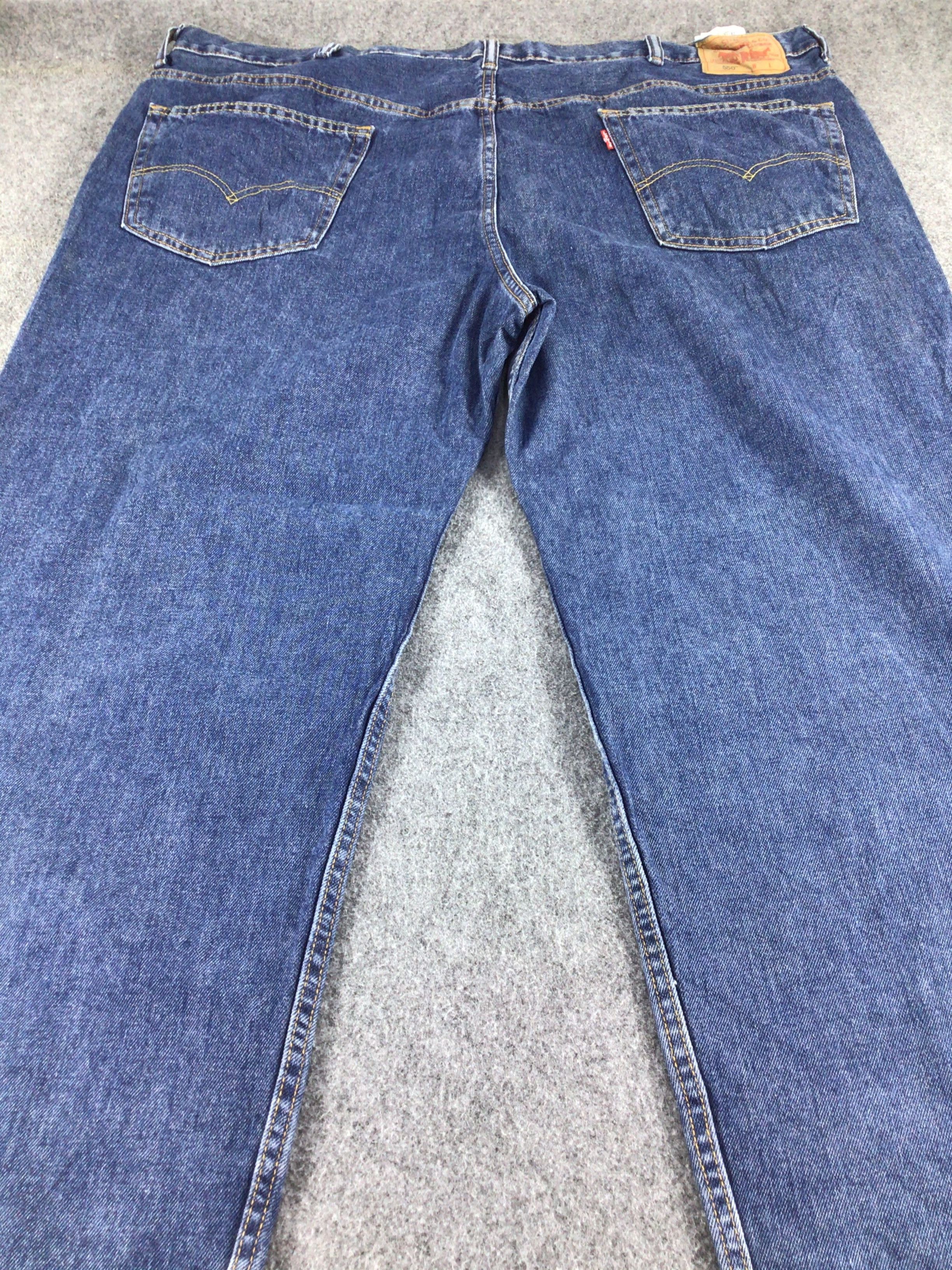 Levi's W48 Vintage Levis 550 Jeans Blue Wash Denim -J534 Size US 44 / EU 60 - 4 Thumbnail