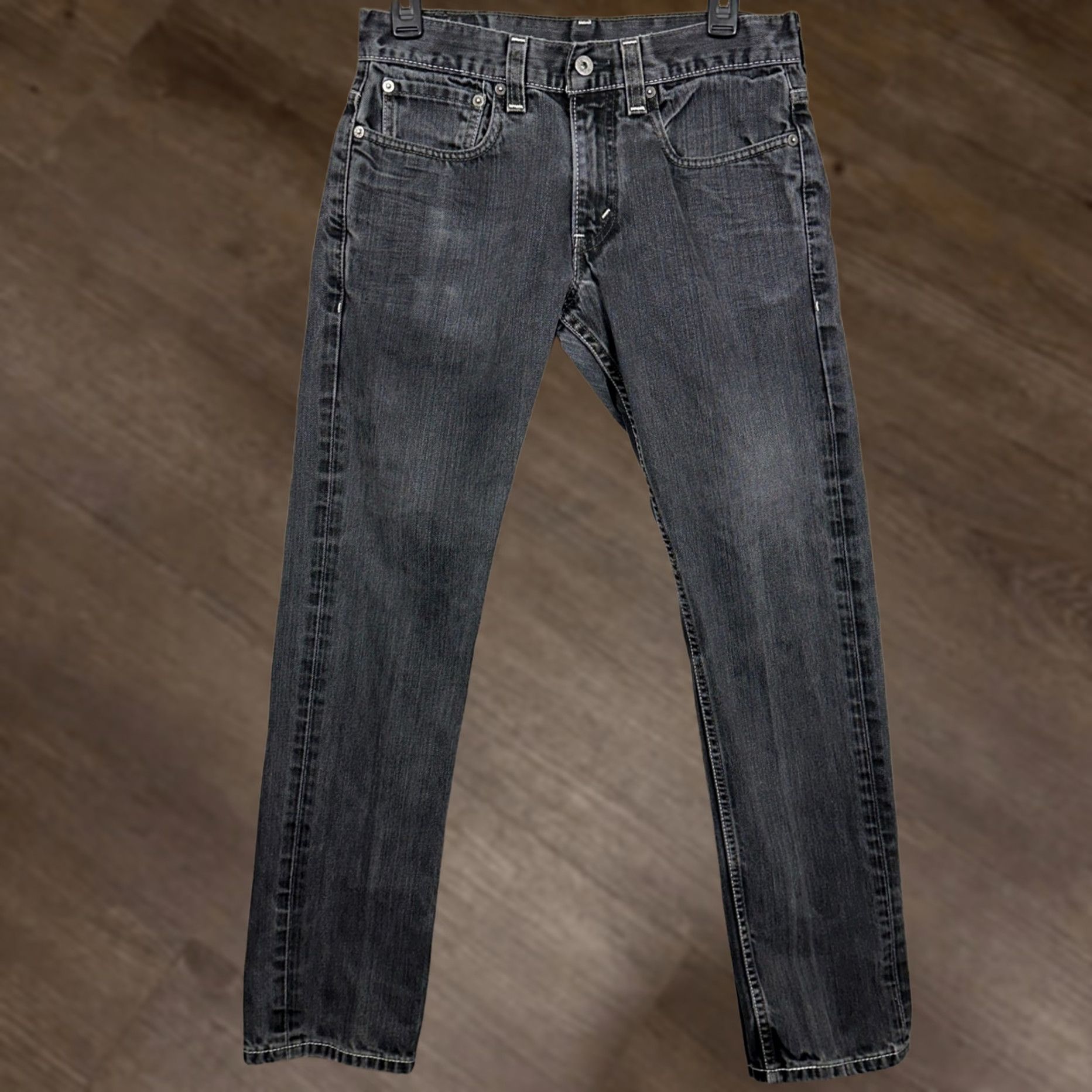 Levi's Levi's 511 Jeans Mens 31X30 Black Skinny Dark Washed 5 Pocket Casual EUC Size US 31 - 1 Thumbnail