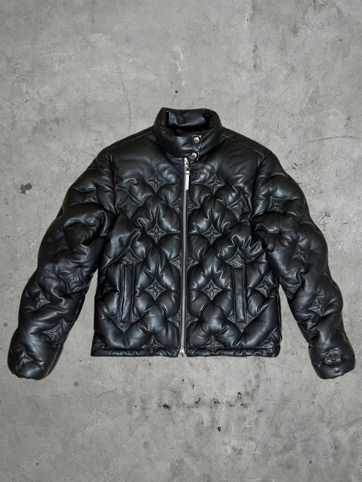 Louis Vuitton Louis Vuitton Embossed Monogram Leather Jacket Size US S / EU 44-46 / 1 - 2 Thumbnail