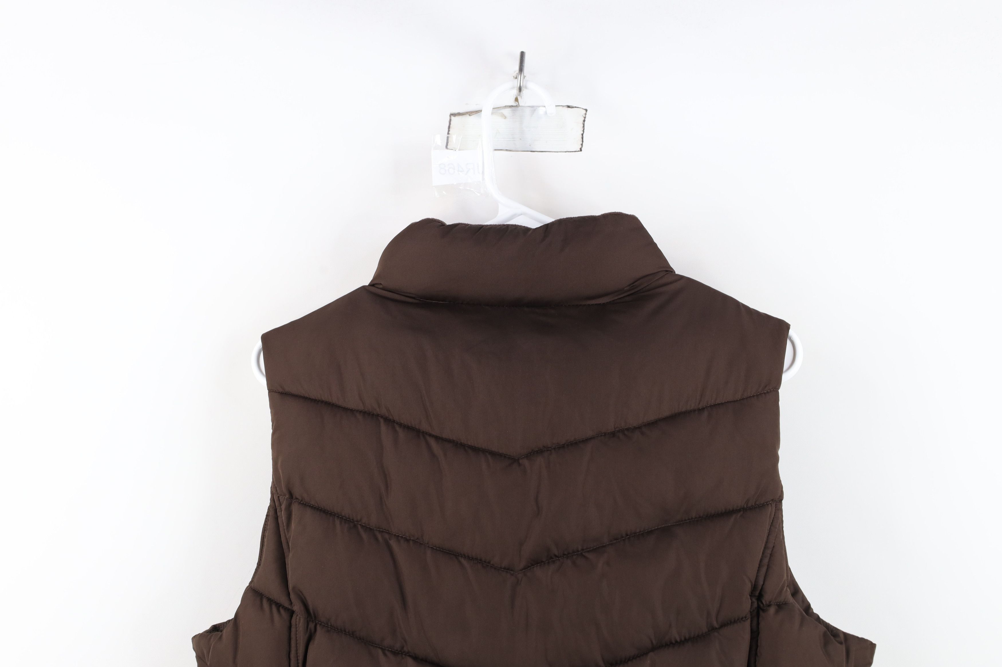 Gap Vintage Y2K Gap Babydoll Blank Puffer Vest Jacket Brown Size L / US 10 / IT 46 - 13 Thumbnail