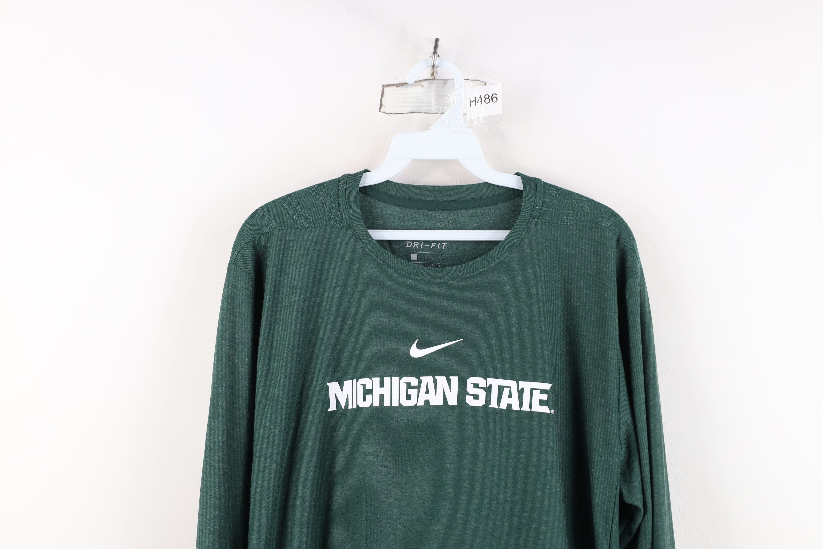Nike Nike Center Swoosh Michigan State University T-Shirt Green Size US L / EU 52-54 / 3 - 2 Thumbnail