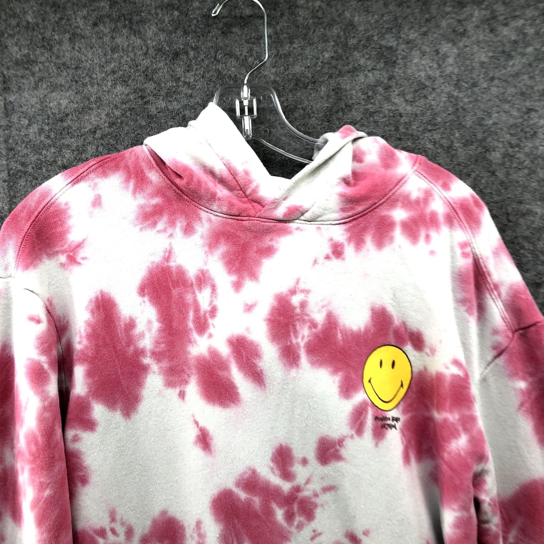 H&M H&M x Smiley Tie Dye Hoodie Mens XS Pink Relaxed Oversized Sweatshirt Pullover Hoodie Size US XS / EU 42 / 0 - 3 Thumbnail