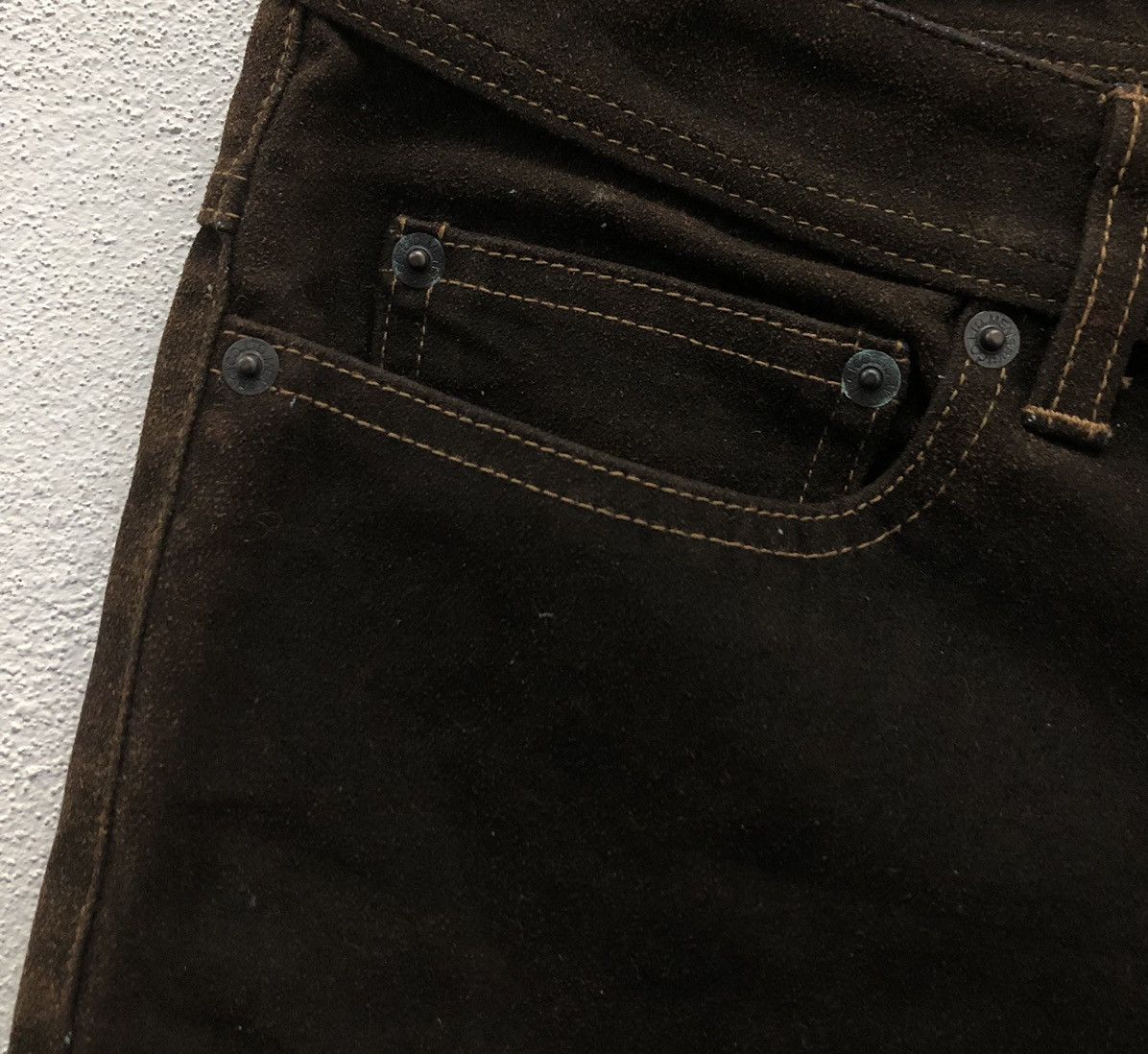 BIGI Vintage Radmess Men's Bigi Leather Pants Size US 33 - 5 Thumbnail