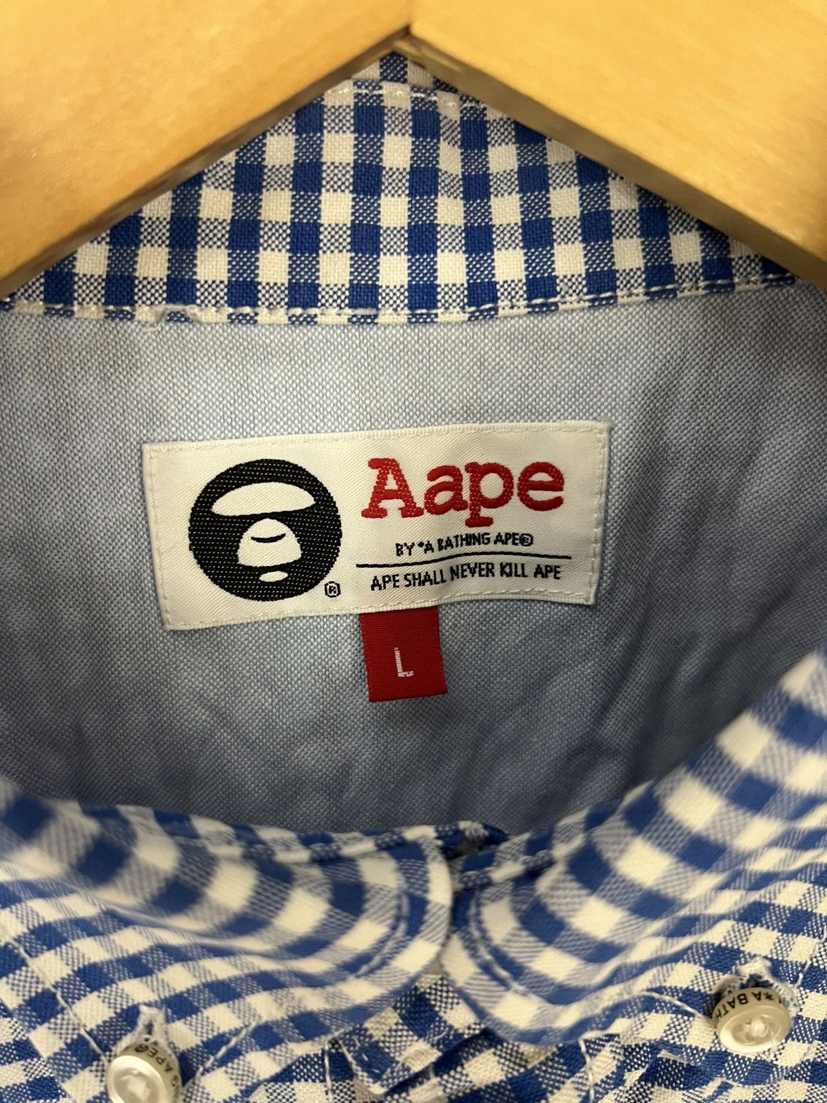 Aape BAPE AAPE BY A BATHING APE GREAT BRITAIN DESIGNER SHIRT Y2K Size US L / EU 52-54 / 3 - 9 Thumbnail
