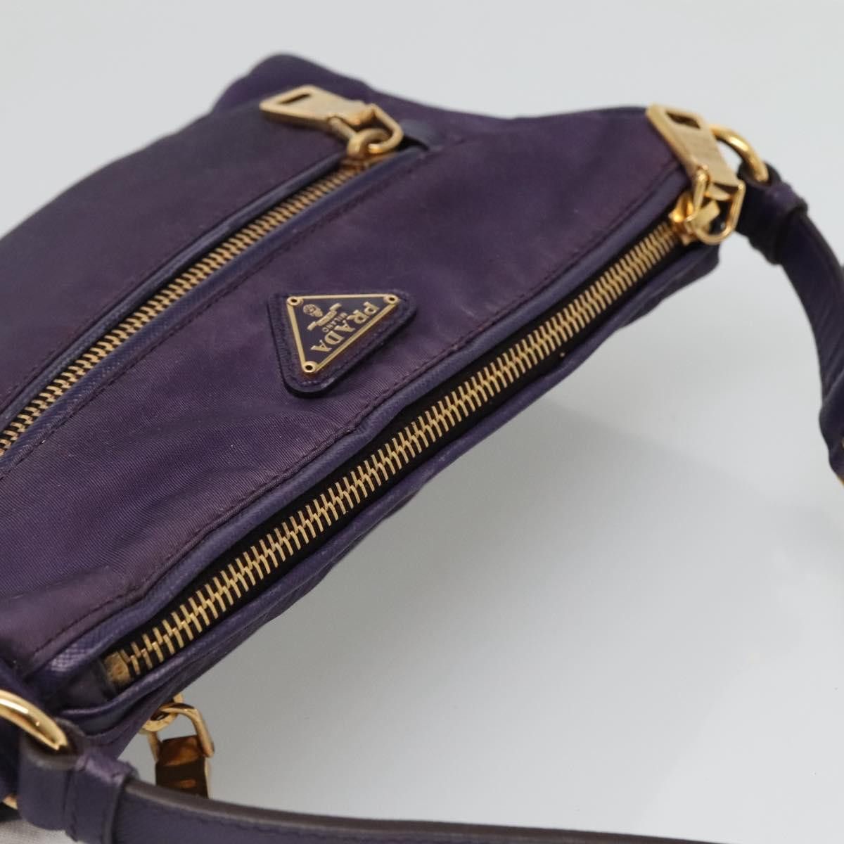 Prada PRADA Shoulder Bag Nylon Purple Gold Size ONE SIZE - 6 Thumbnail