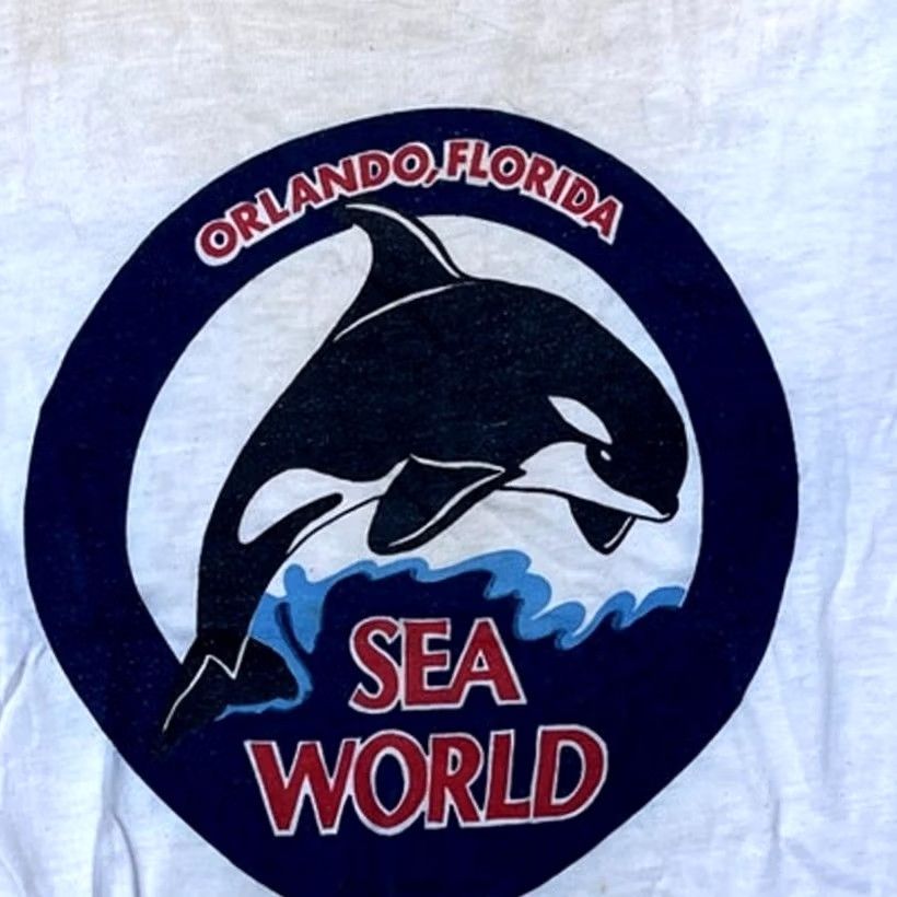 Vintage VINTAGE Sea World Shirt 1970's Graphic Tee Ringer True Size S Mens Size US M / EU 48-50 / 2 - 3 Thumbnail