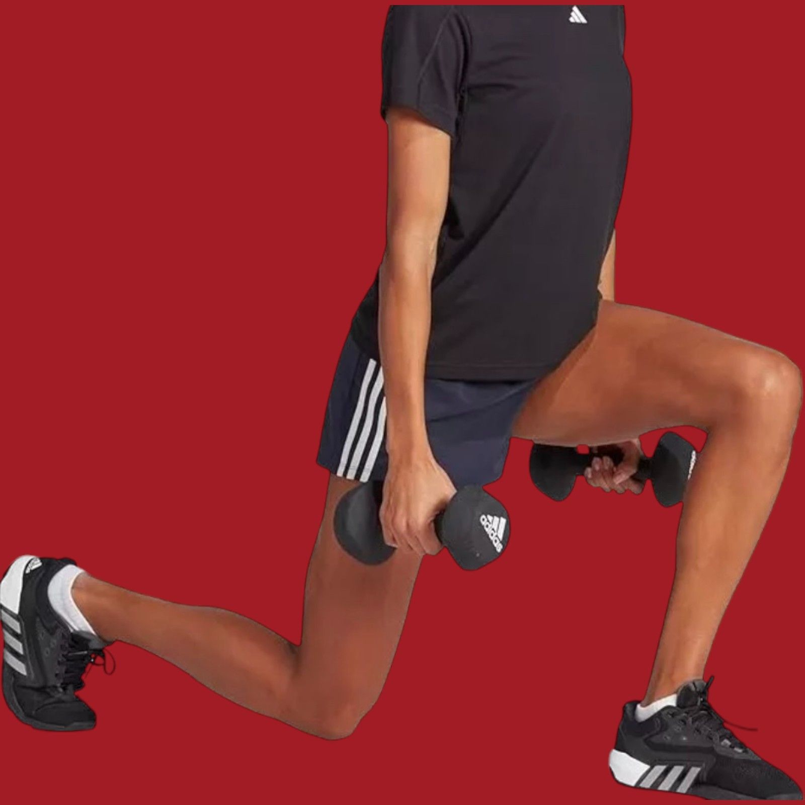 Adidas Adidas-Women's Pacer 3 Stripes Moisture Wicking Elastic Wais Size 42" / US 20 - 3 Thumbnail