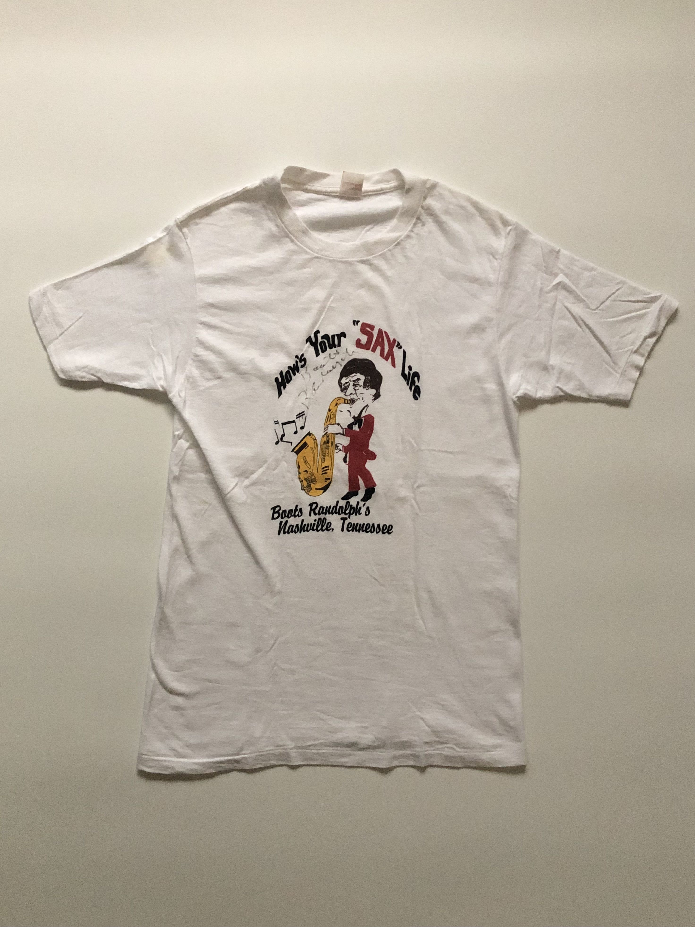 Vintage 80s Boots Randolph Signed Jazz Shirt