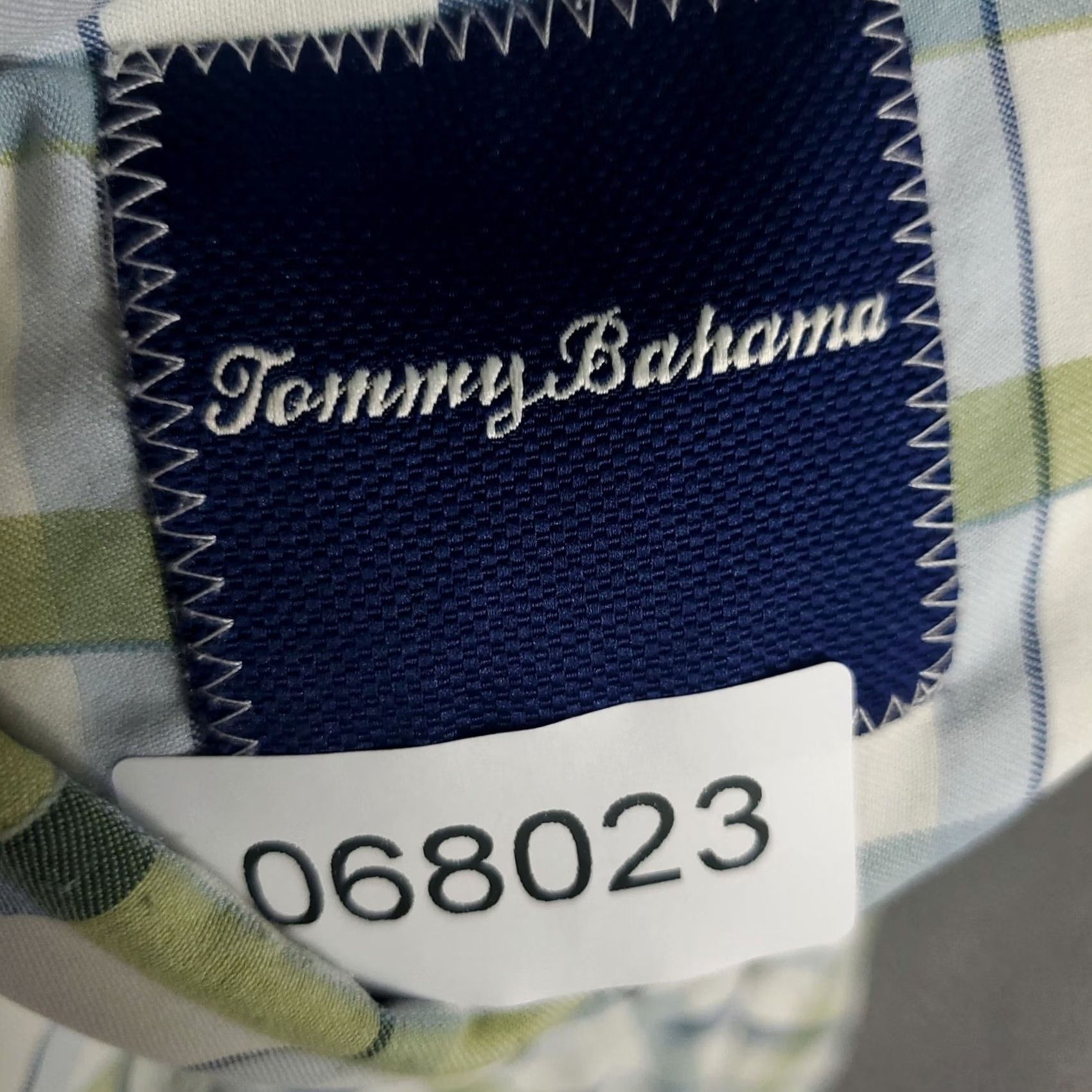 Tommy Bahama Tommy Bahama Shirt Mens XL Green Blue Plaid Silk Blend Button Up Short Sleeve Shirt Size US XL / EU 56 / 4 - 8 Thumbnail