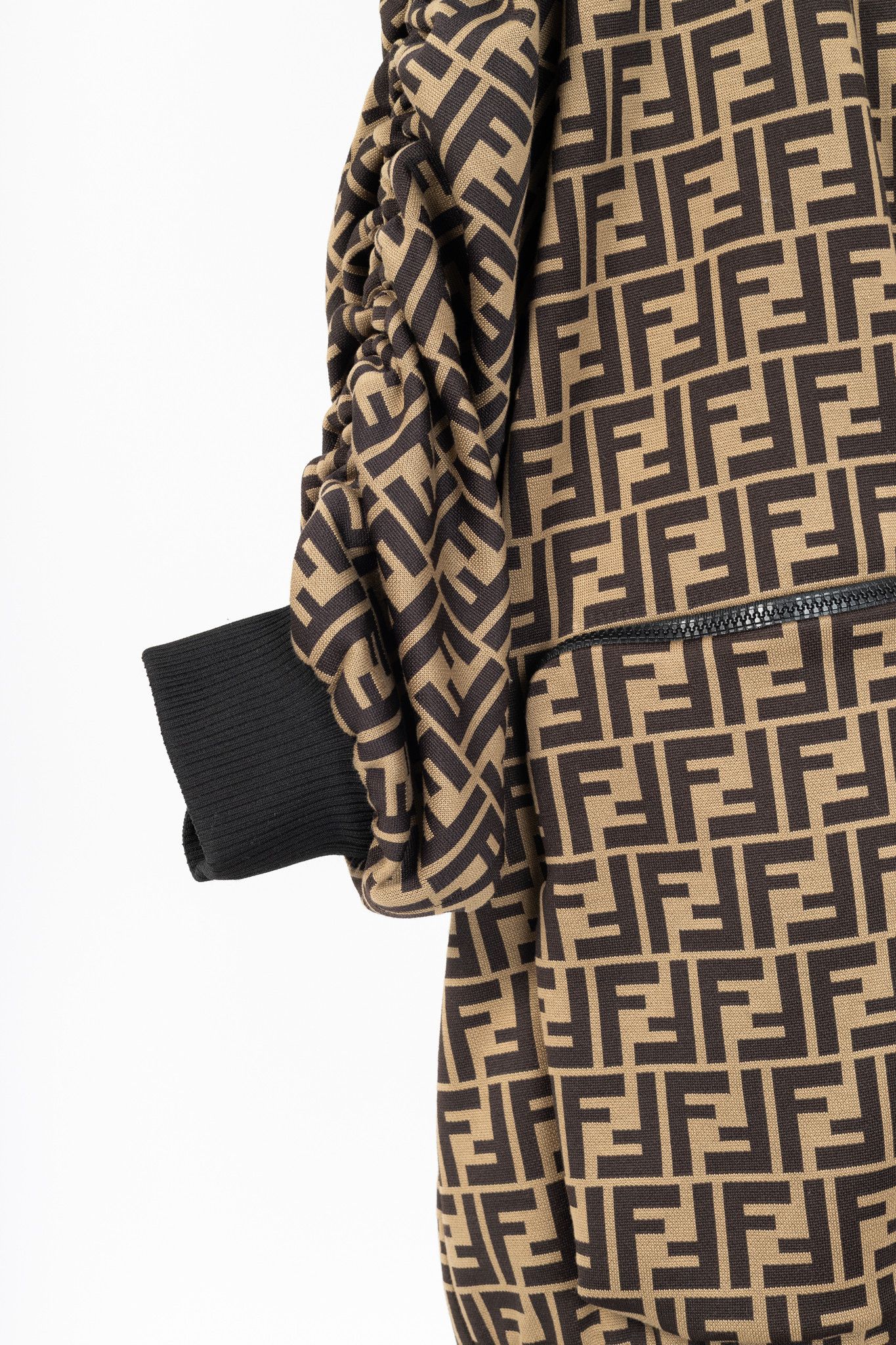 Fendi Fendi SS/19 FF-Motif Jersey Oversized Bomber Jacket Size S / US 4 / IT 40 - 6 Thumbnail