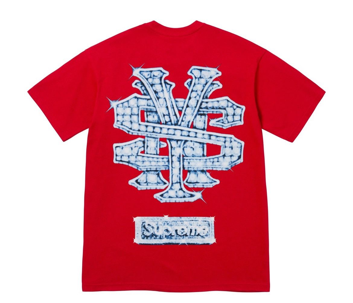 Supreme Supreme Snowman Tee Red FW25 Size US M / EU 48-50 / 2 - 2 Thumbnail