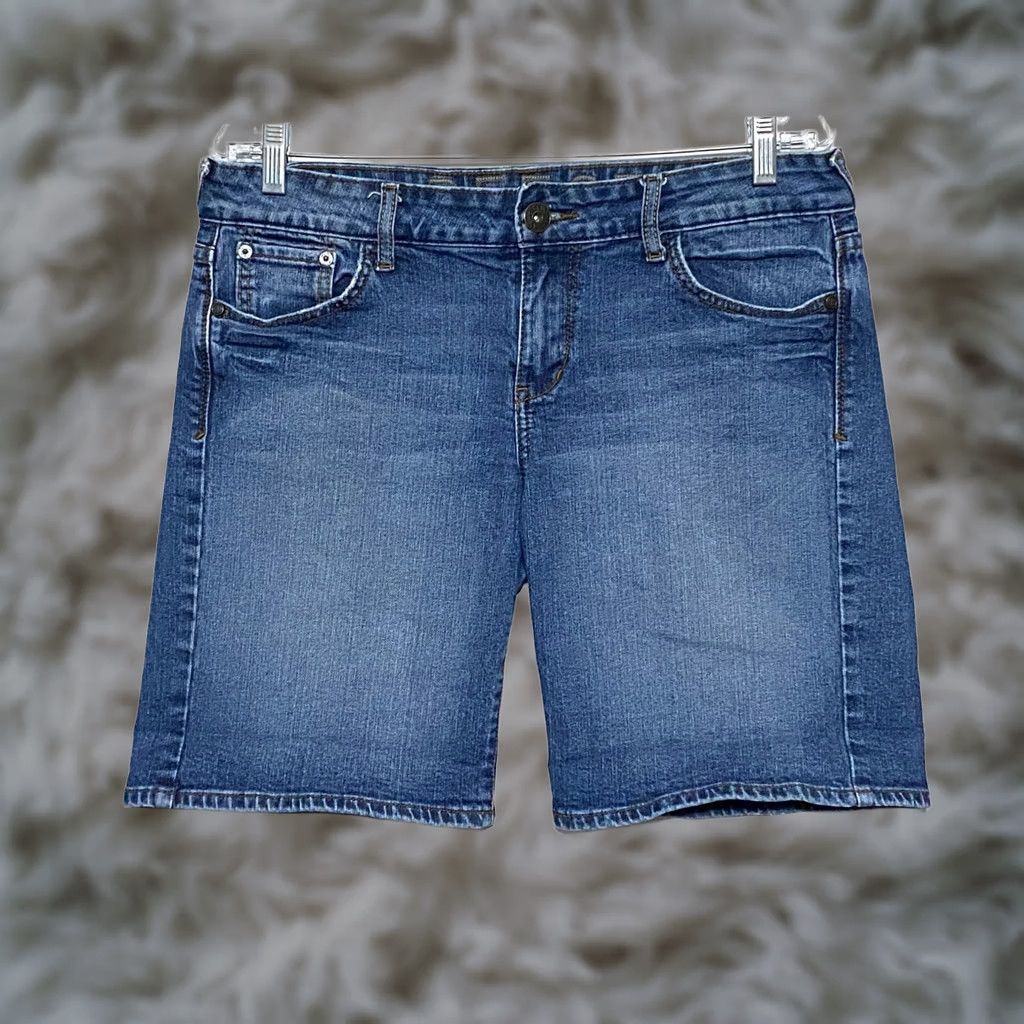 Vintage VINTAGE Delias Reese Bermuda Jean Shorts Juniors 11/12 Y2K Casual Preppy Stretch Size 32" / US 10 / IT 46 - 1 Thumbnail