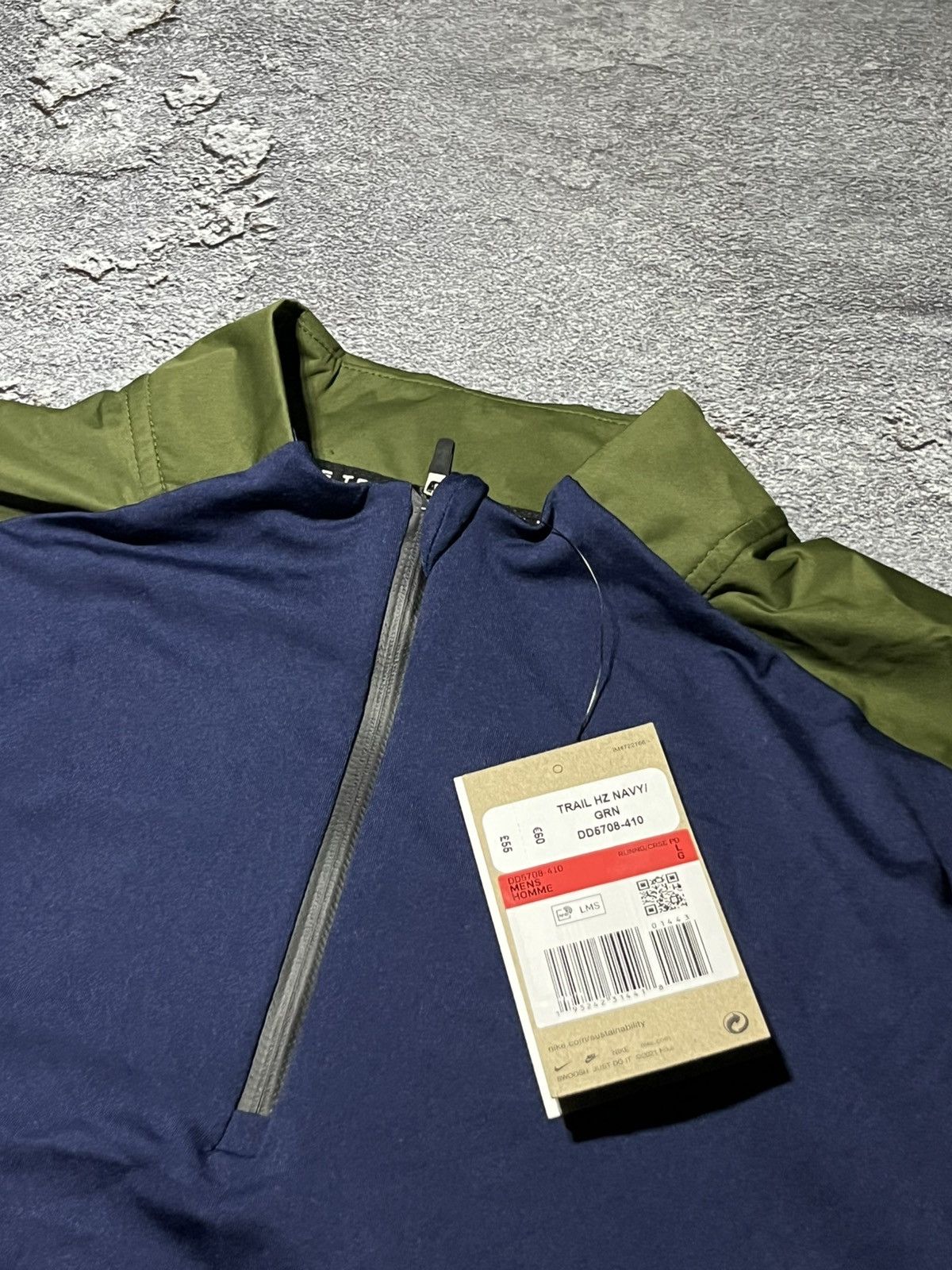 Nike NEW Nike Dri-Fit Trail Running 1/3 Zip Longsleeve Shirt Size US L / EU 52-54 / 3 - 2 Thumbnail