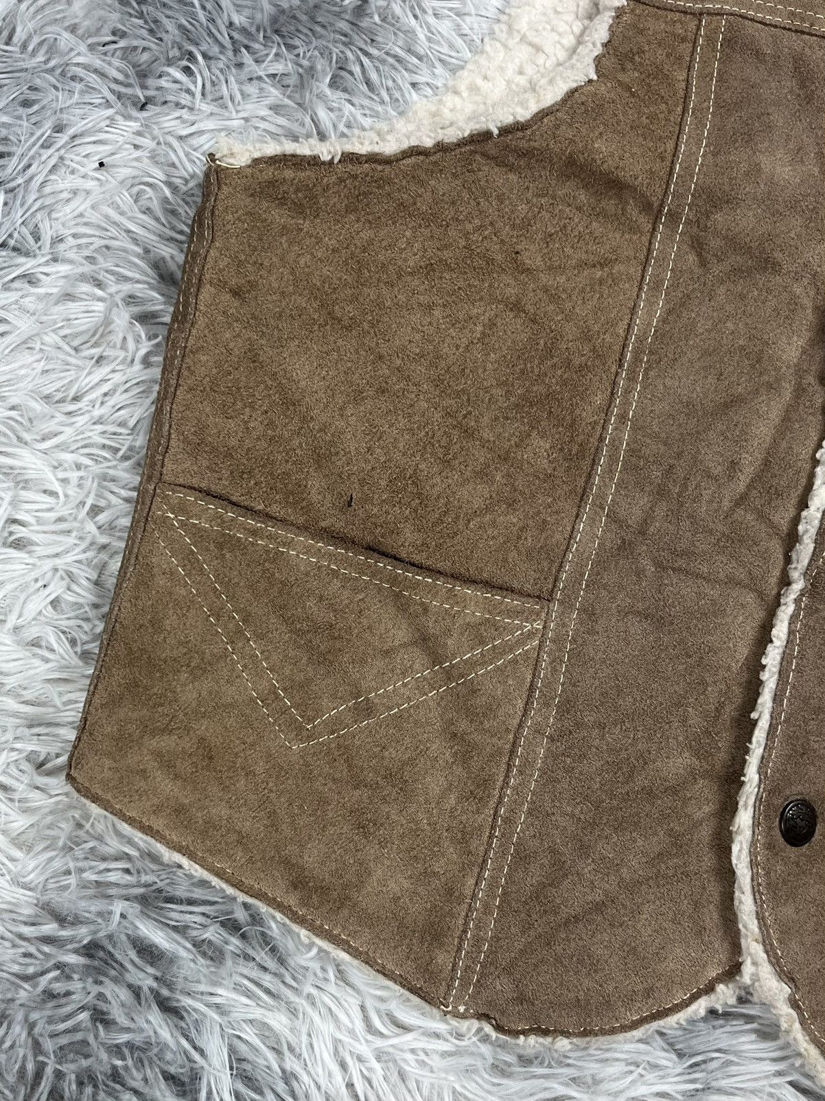 Genuine Leather Vintage Genuine Laether Vest Size M / US 6-8 / IT 42-44 - 3 Thumbnail