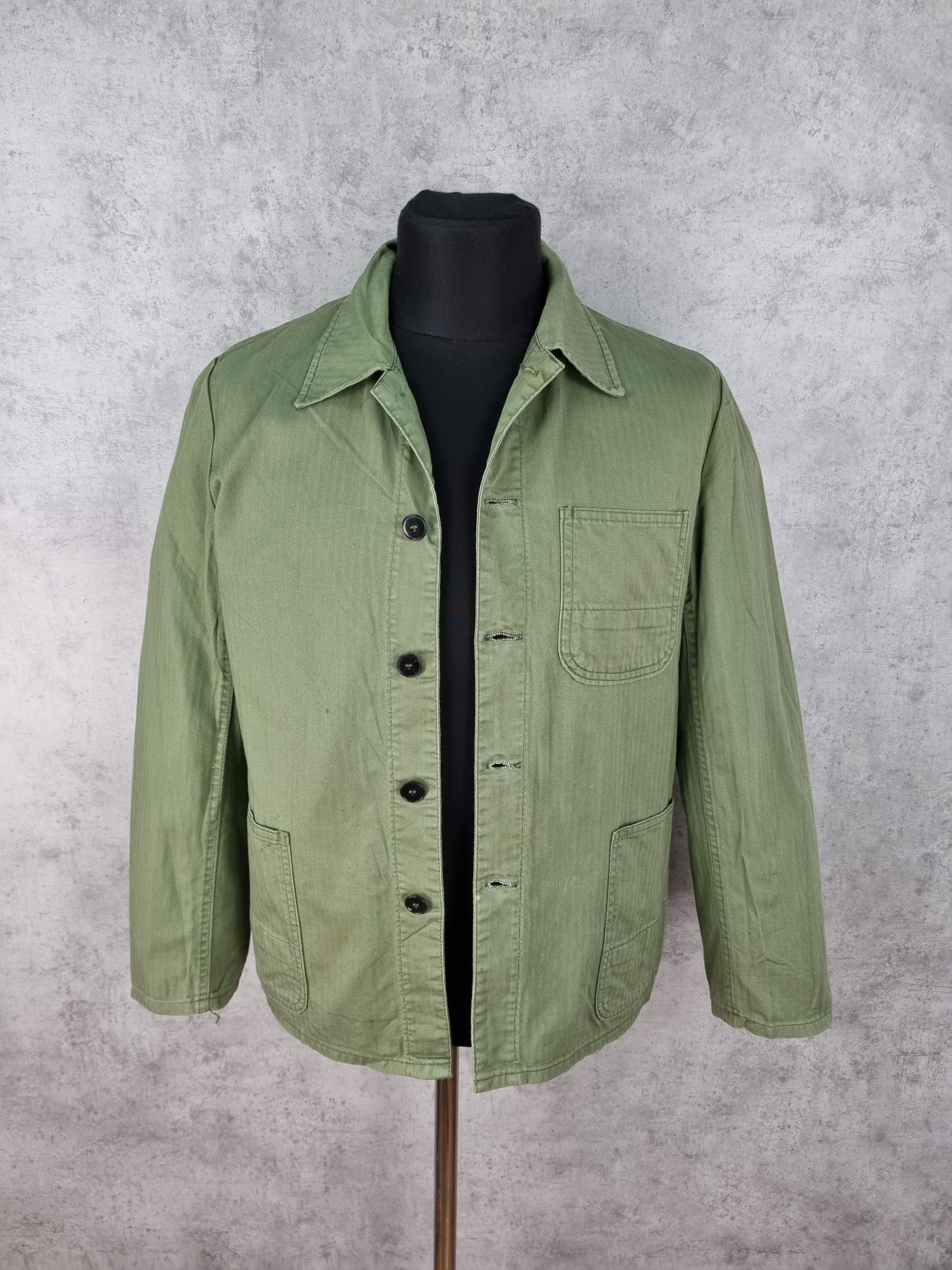 Le Laboureur × Vetra 90s Sanfor Worker Military French Chore Light Jacket Size US M / EU 48-50 / 2 - 23 Thumbnail