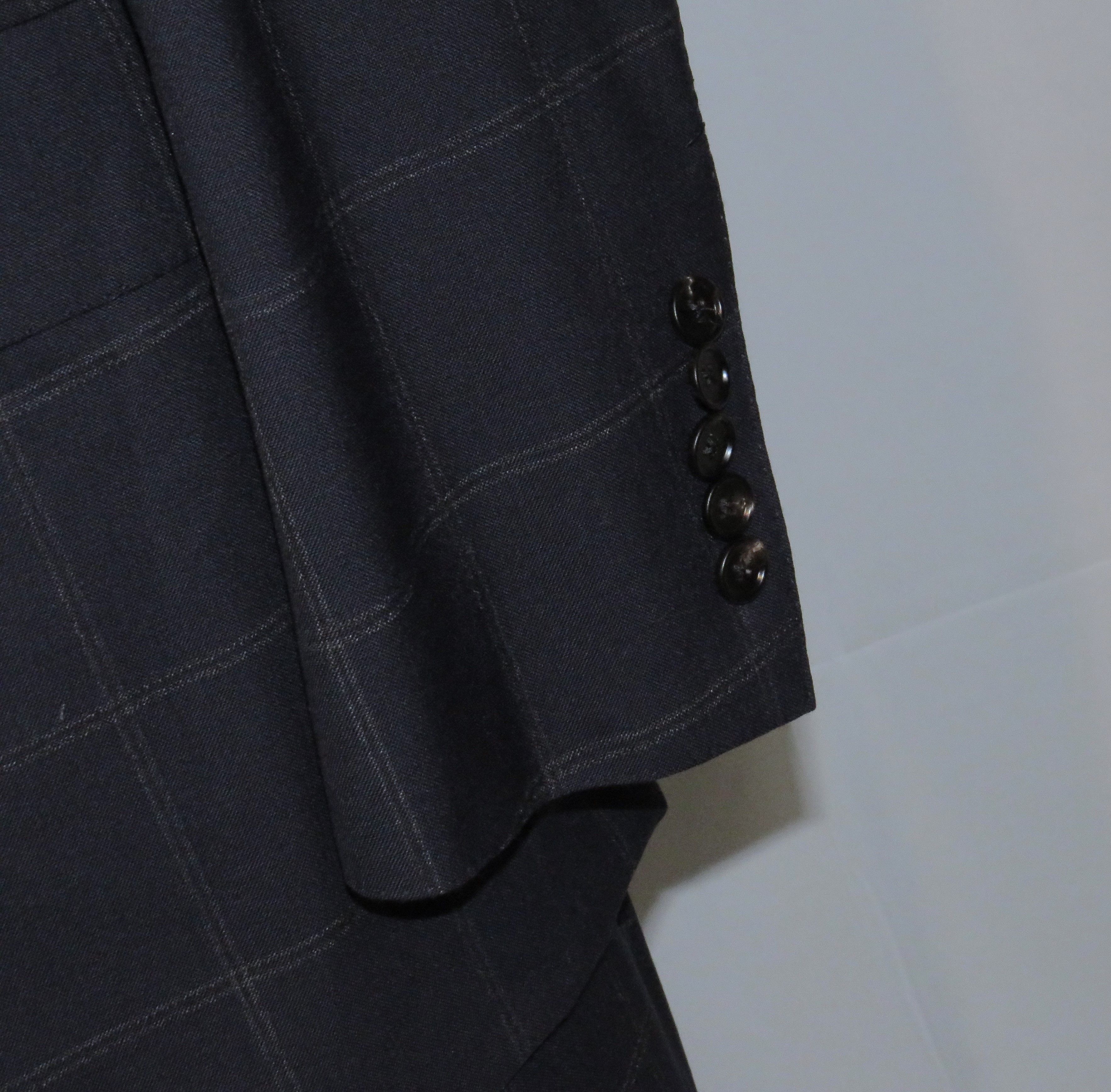 Tom Ford O'Connor Current Navy Windowpane Two Button Suit 46R Size 46R - 9 Thumbnail