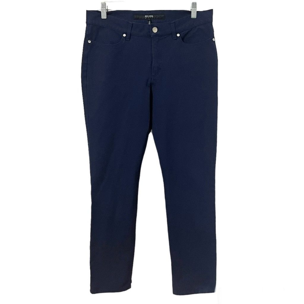 Escada ESCADA Sports Luca Straight Leg Dark Wash Pants Size 32" / US 10 / IT 46 - 1 Thumbnail