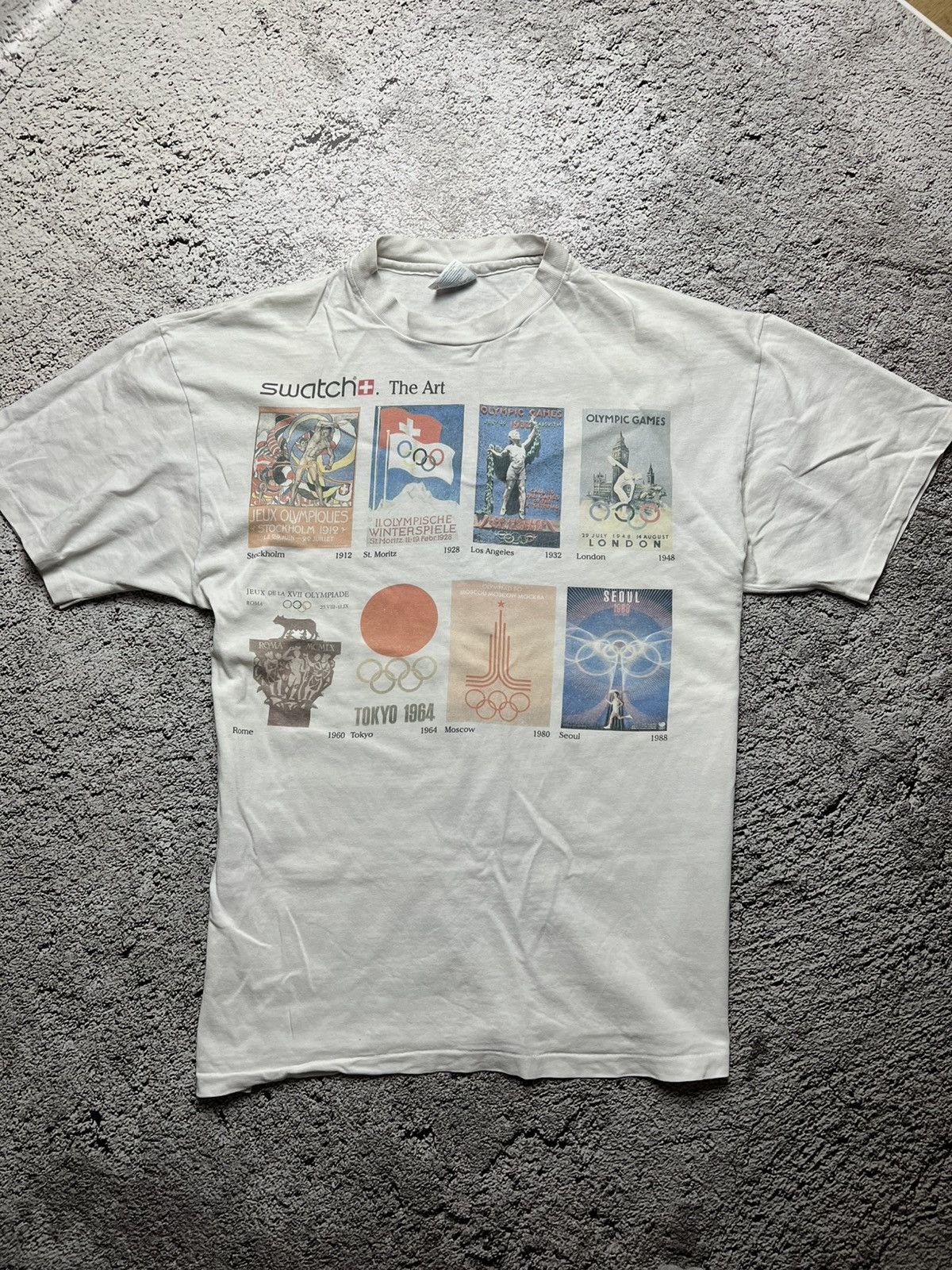 1996 Olympic Games Atlanta swiss swatch made in usa t shirt