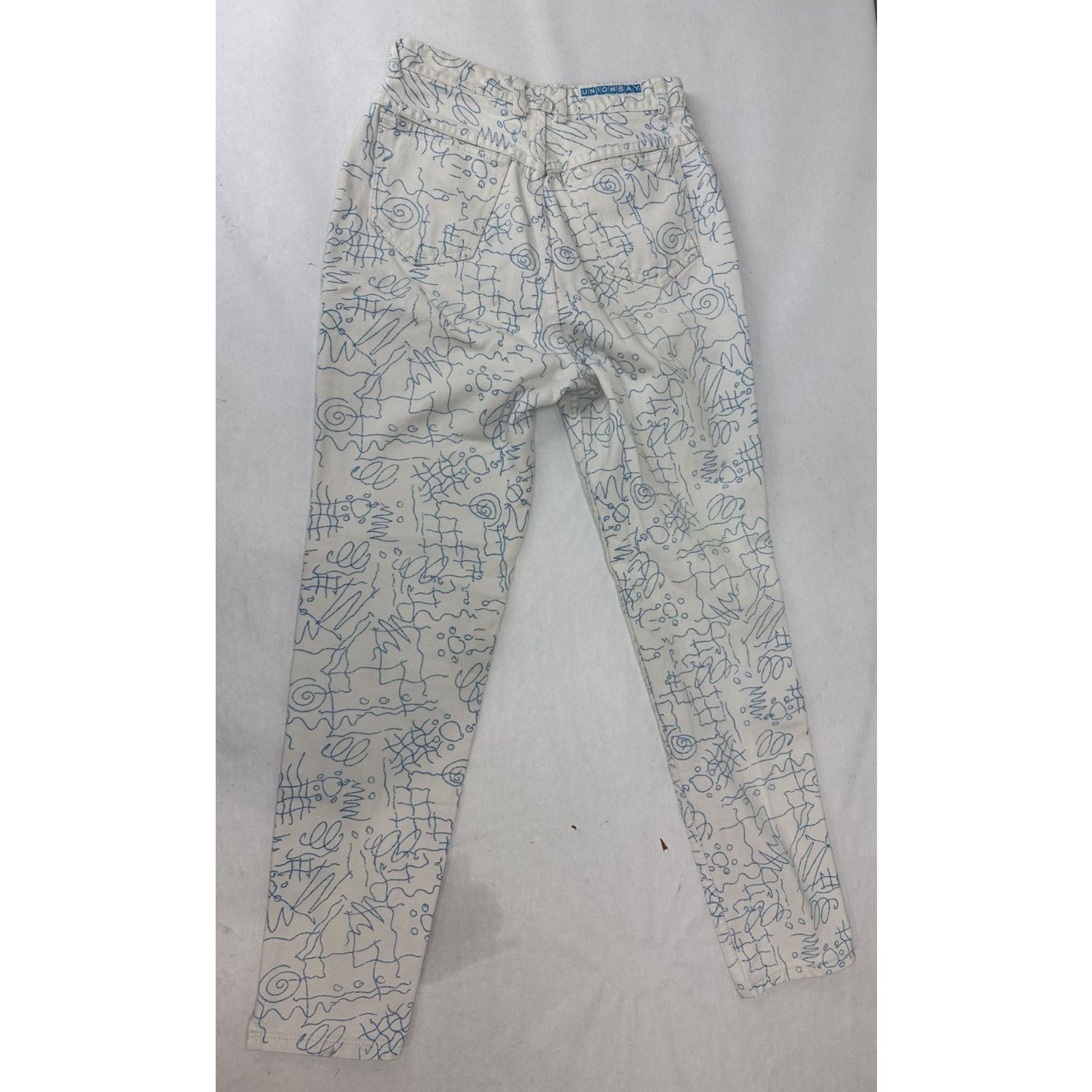UNIONBAY Vintage Union Bay 80s 90s Jeans Squiggle Doodle Hong Kong 7 Size 26" / US 2 / IT 38 - 2 Thumbnail