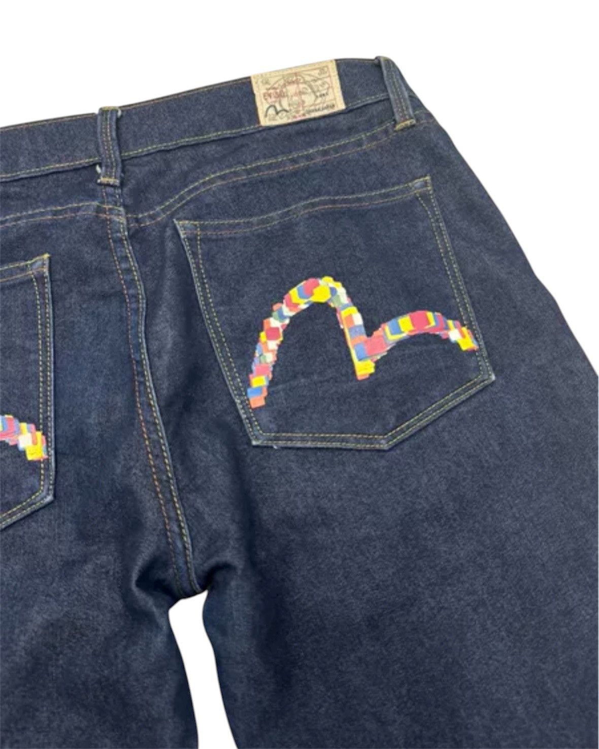 Evisu (29) EVISU Mini Logo Colorful Selvedge Denim Jeans Size US 29 - 5 Thumbnail