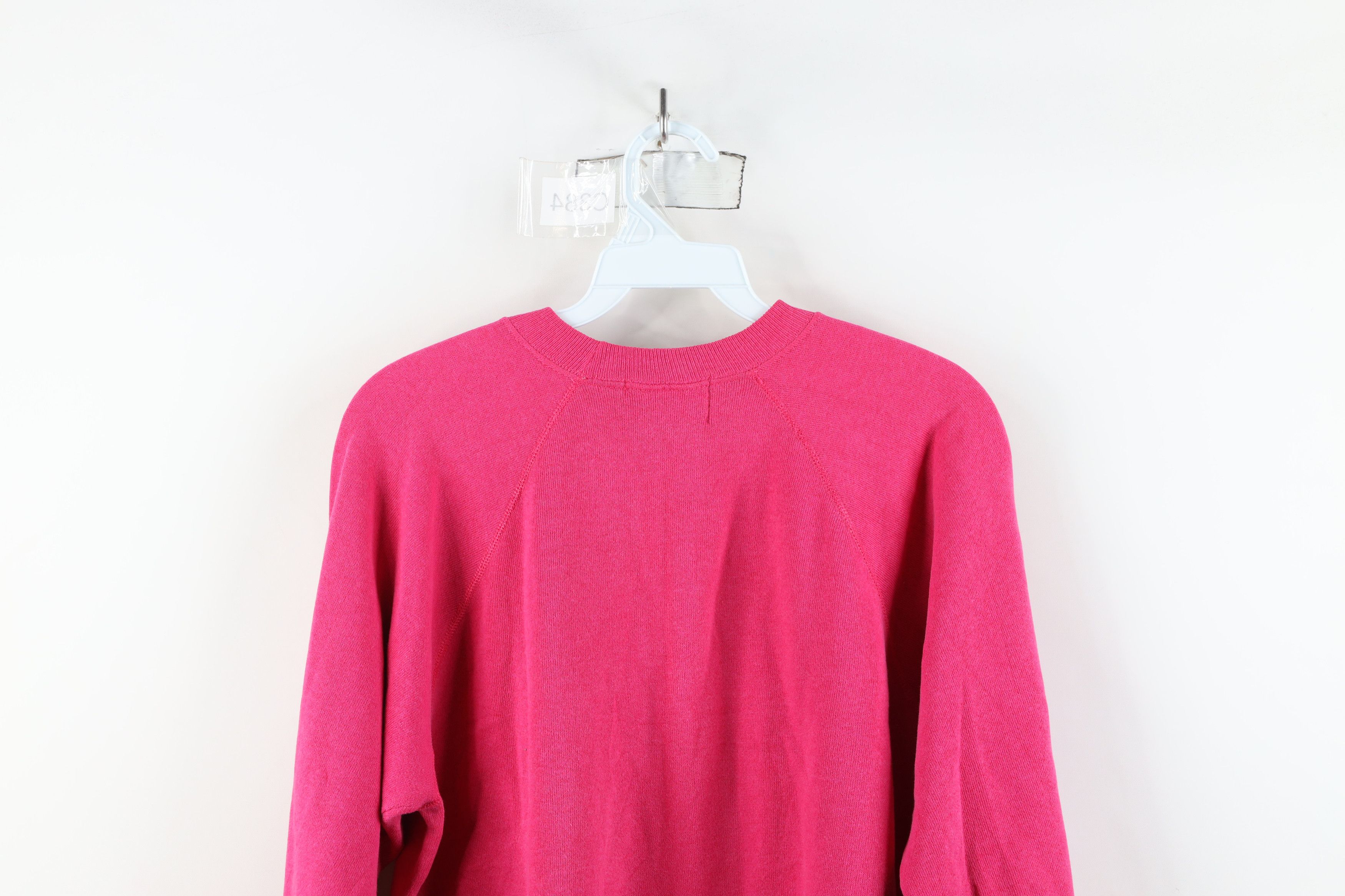 Vintage Vintage 90s Streetwear Art Cat Kitten Sweatshirt Pink USA Size M / US 6-8 / IT 42-44 - 13 Thumbnail