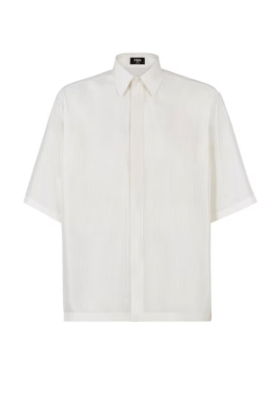 image of Fendi O1Loc1C0124 Shirt In White, Men's (Size Large)
